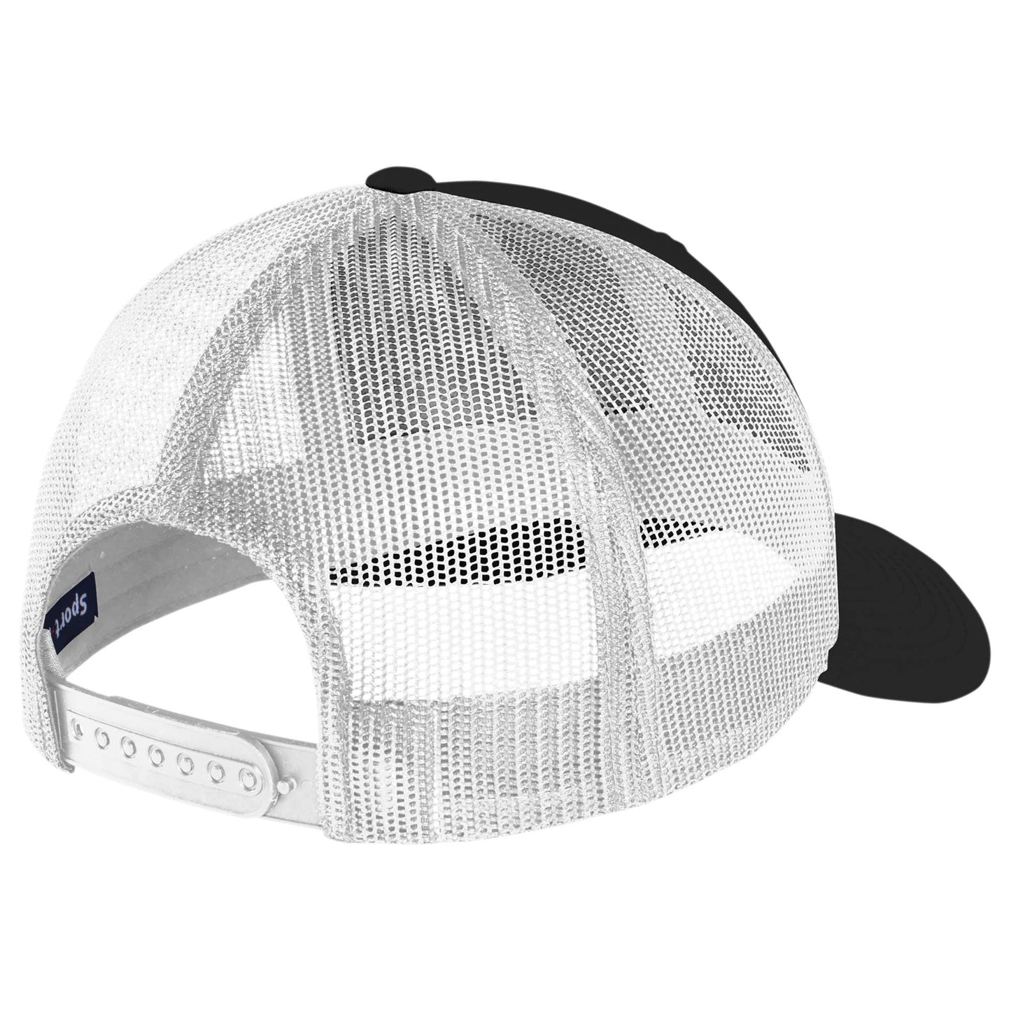 Black Ball Cap - Sport-Tek - High Fit Snap Closure - Stylish Choice