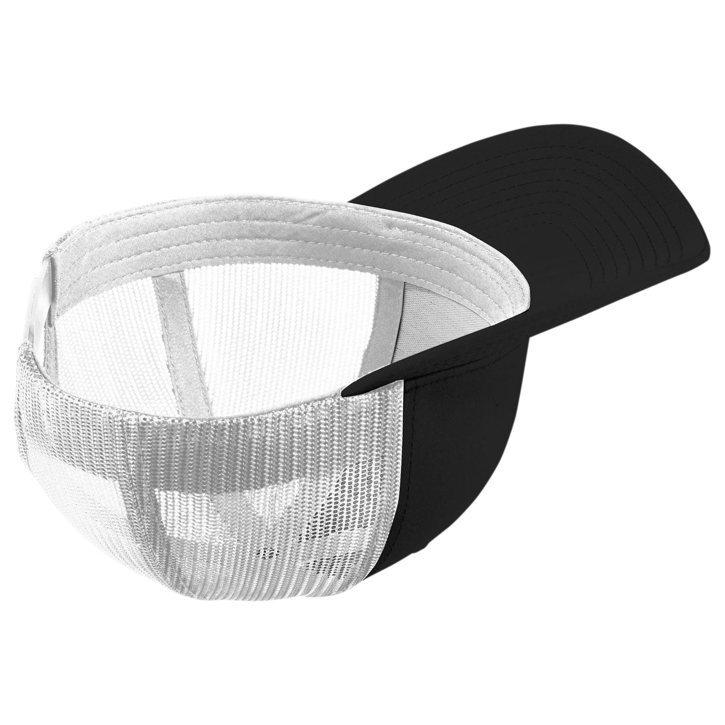 Black Ball Cap - Sport-Tek - High Fit Snap Closure - Stylish Choice