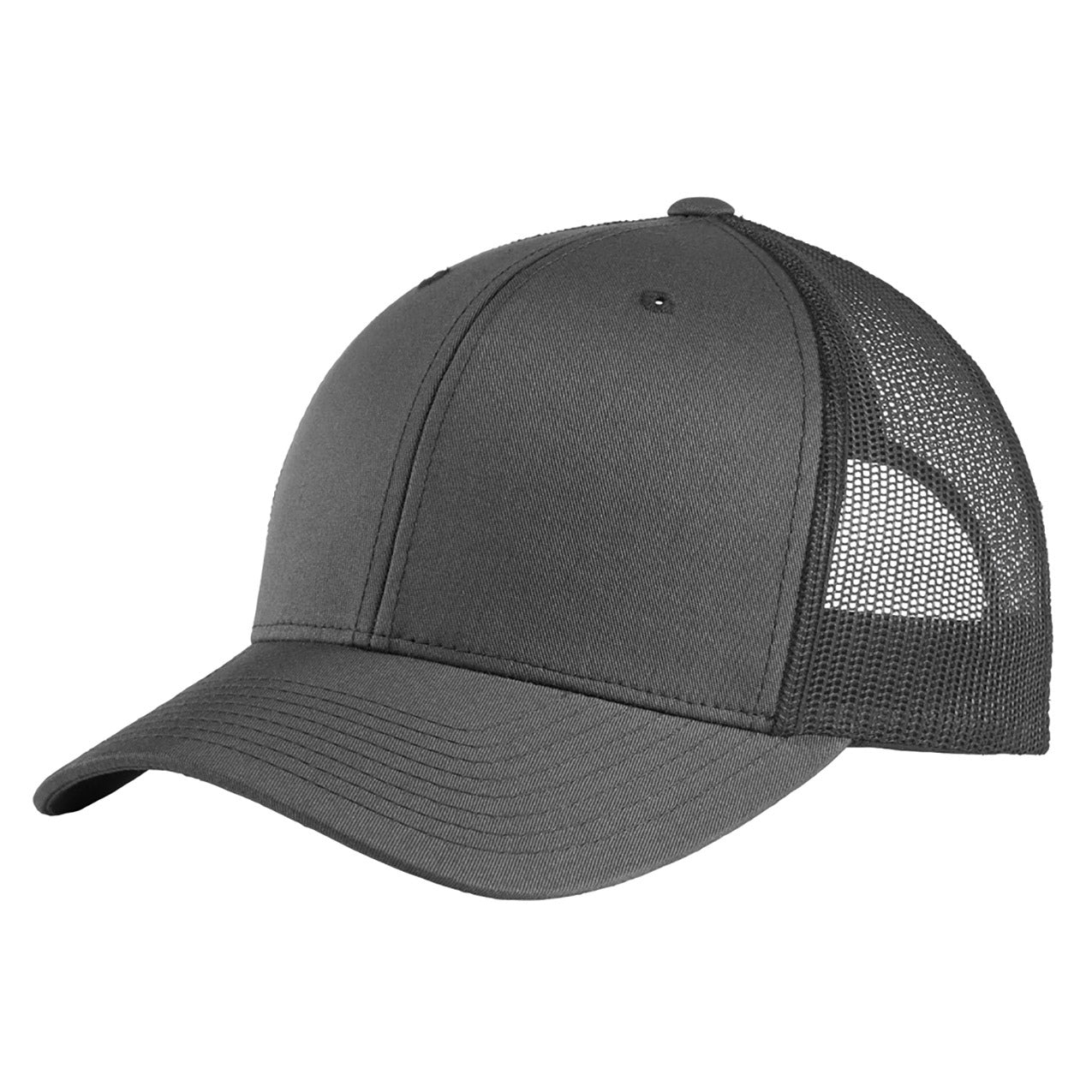 Black Ball Cap - Sport-Tek - High Fit Snap Closure - Stylish Choice