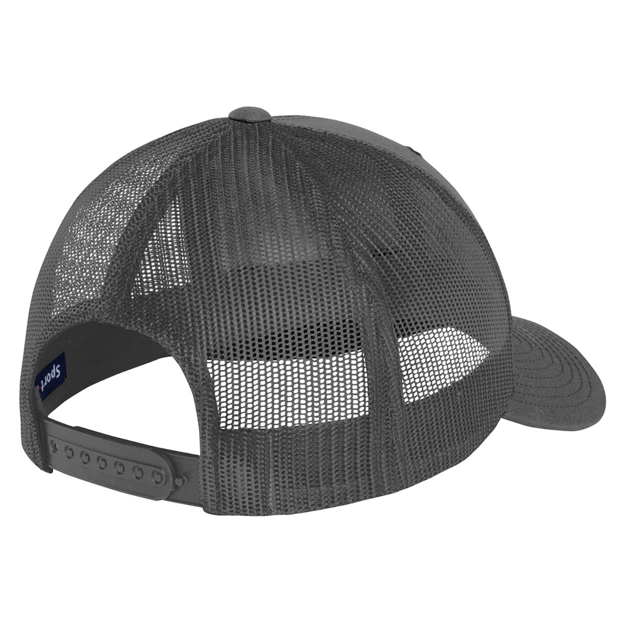Black Ball Cap - Sport-Tek - High Fit Snap Closure - Stylish Choice