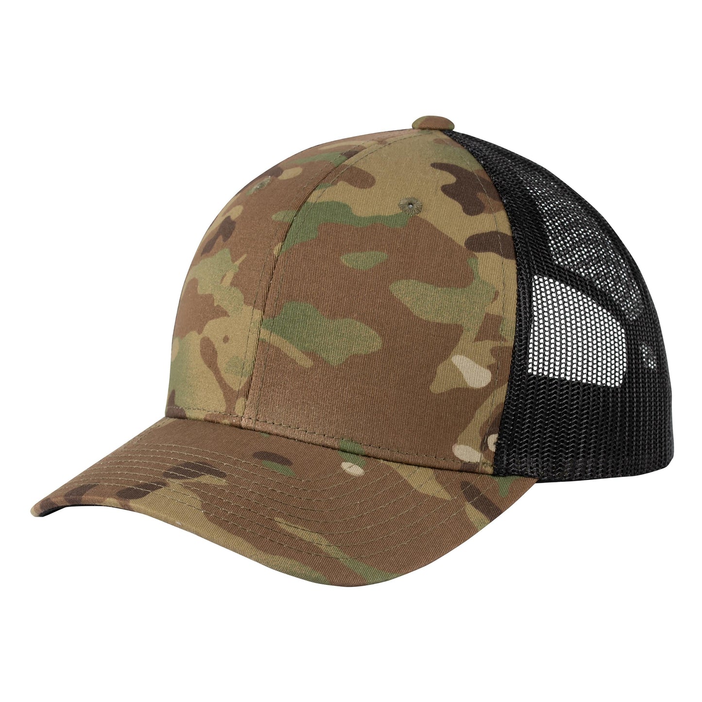 Black Ball Cap - Sport-Tek - High Fit Snap Closure - Stylish Choice
