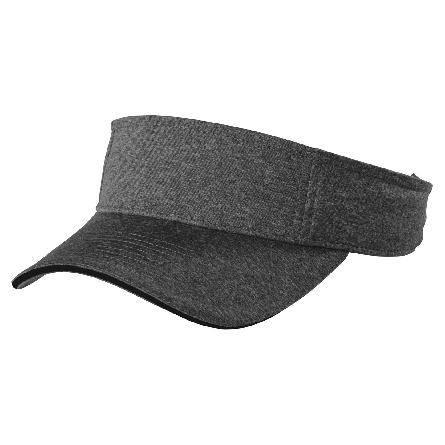Graphite Heather Visor - Sport-Tek - Moisture Wicking