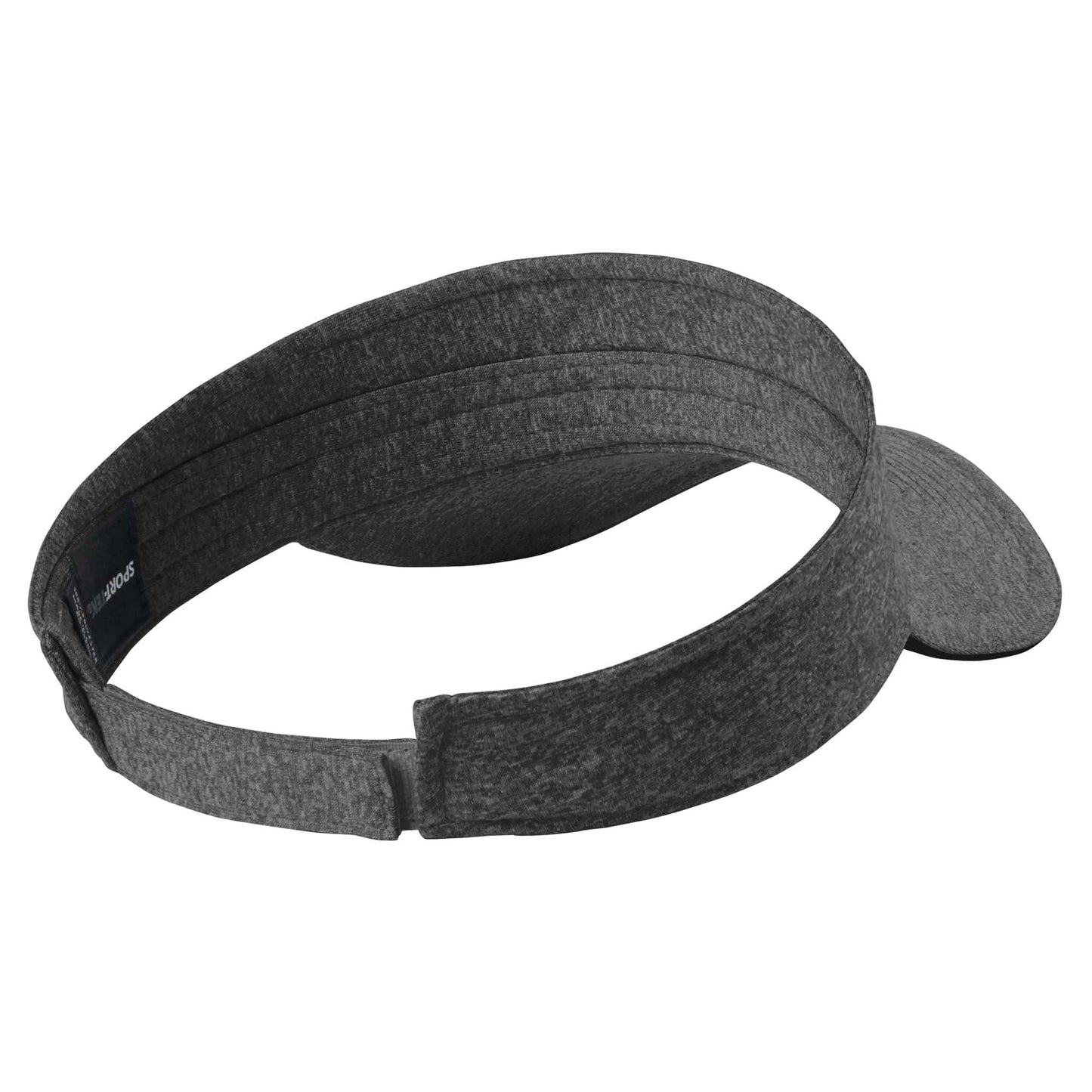 Graphite Heather Visor - Sport-Tek - Moisture Wicking