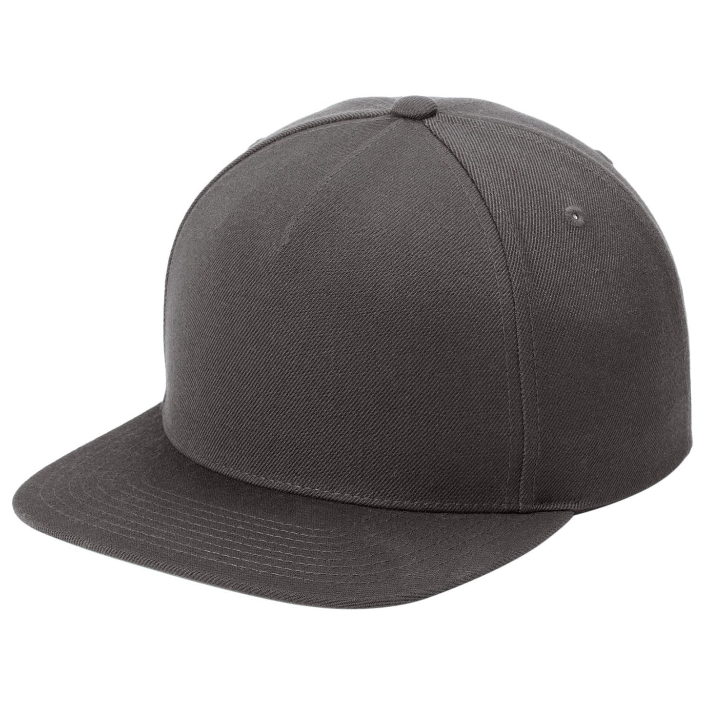 Black Flat Brim Hat - Sport-Tek - Stylish Design