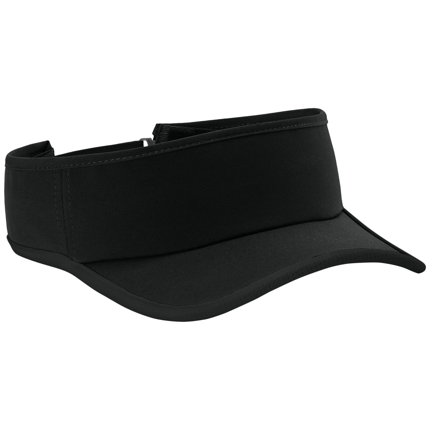 Black/Black Visors - Sport-Tek - Stylish Mesh Trim