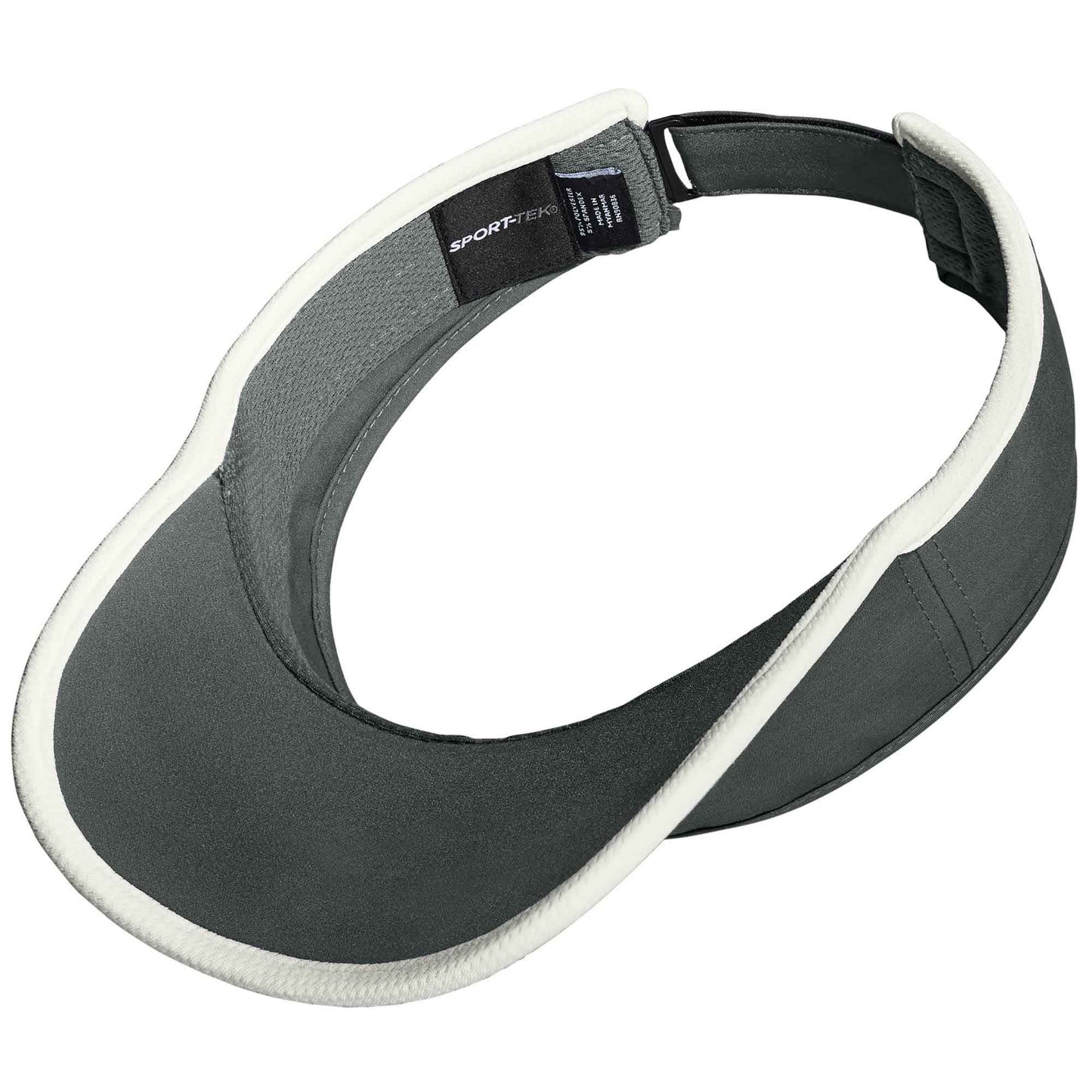 Black/Black Visors - Sport-Tek - Stylish Mesh Trim