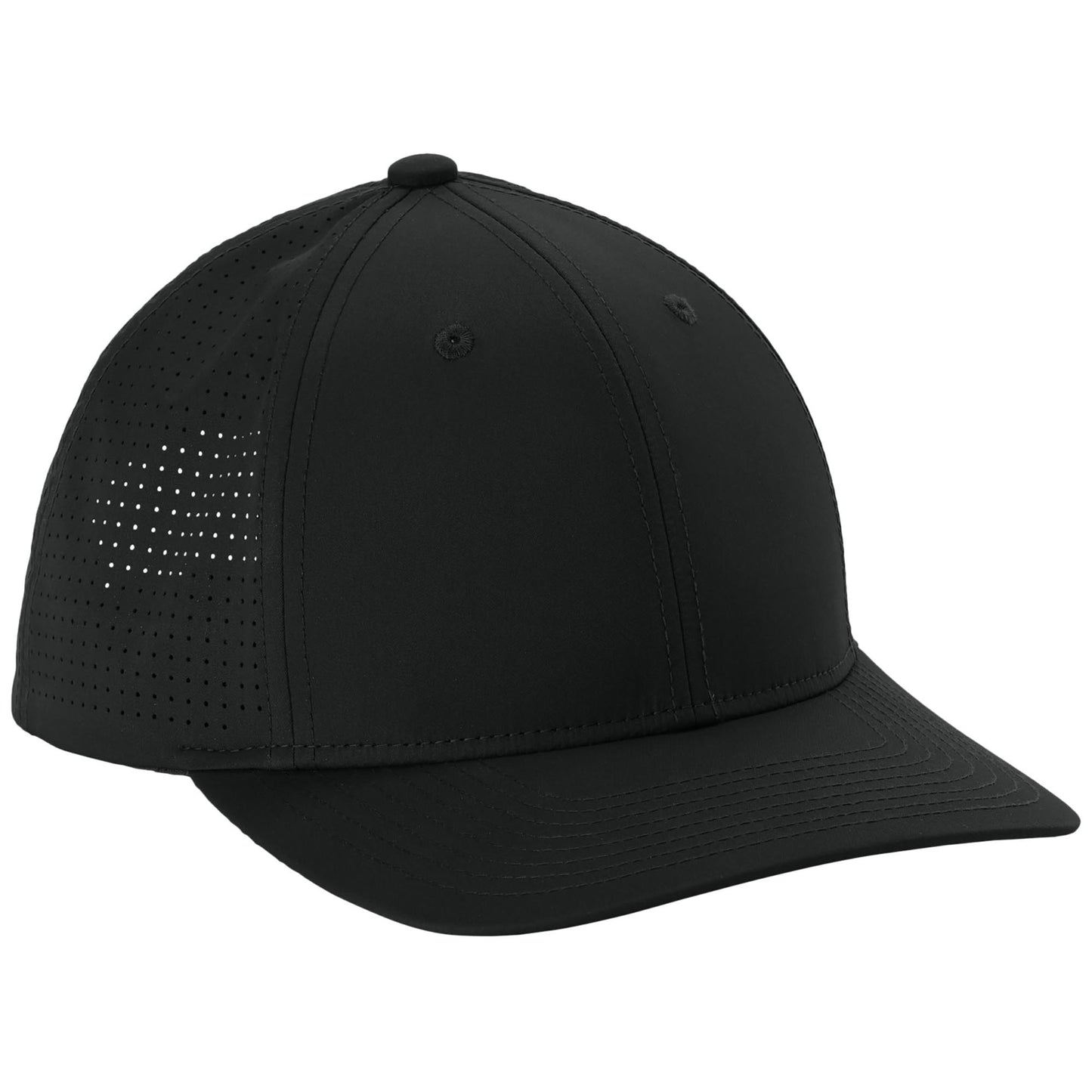 Black Ball Caps - Sport-Tek - Moisture-Wicking Fit