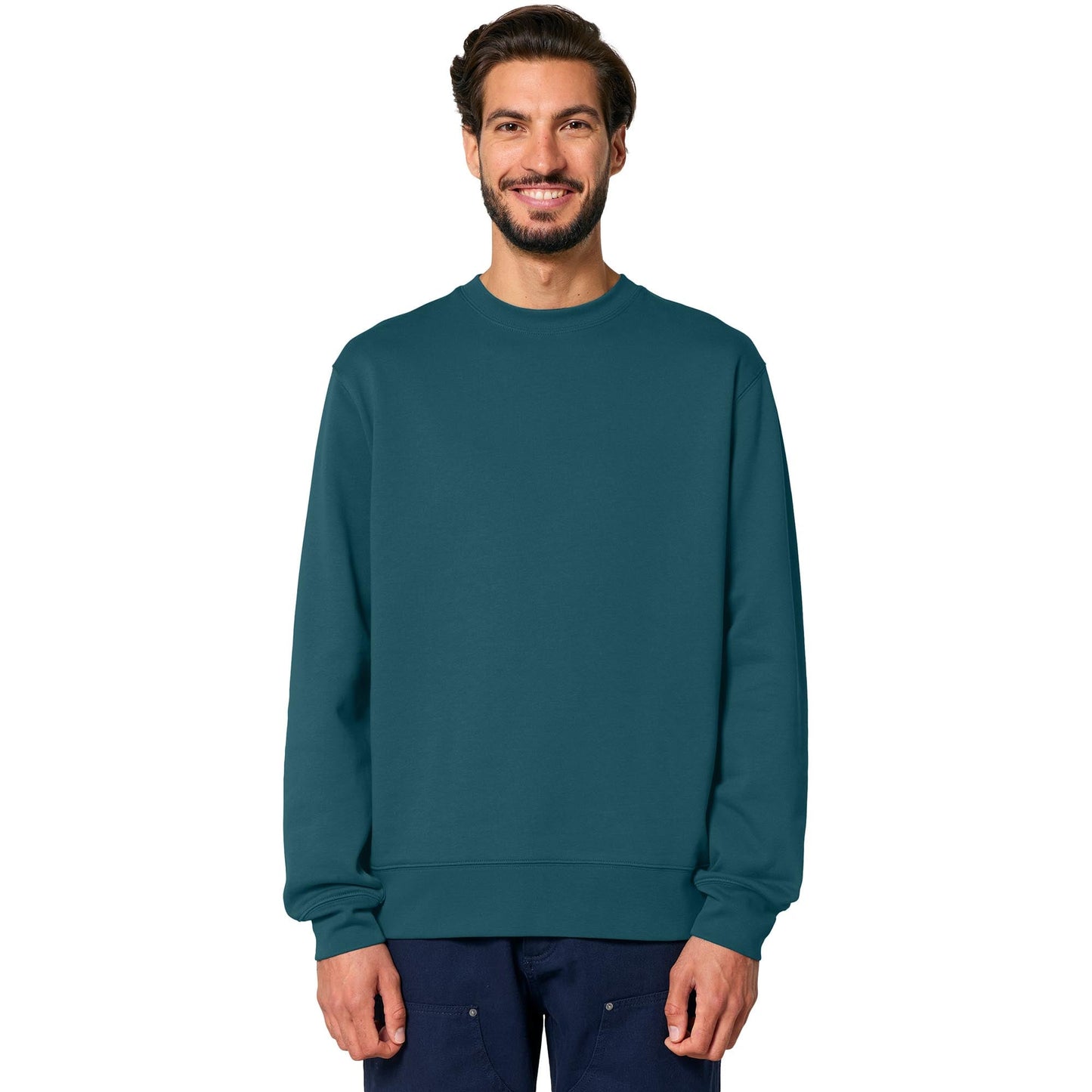 Black Sweatshirts - Stanley/Stella - Cozy Crewneck