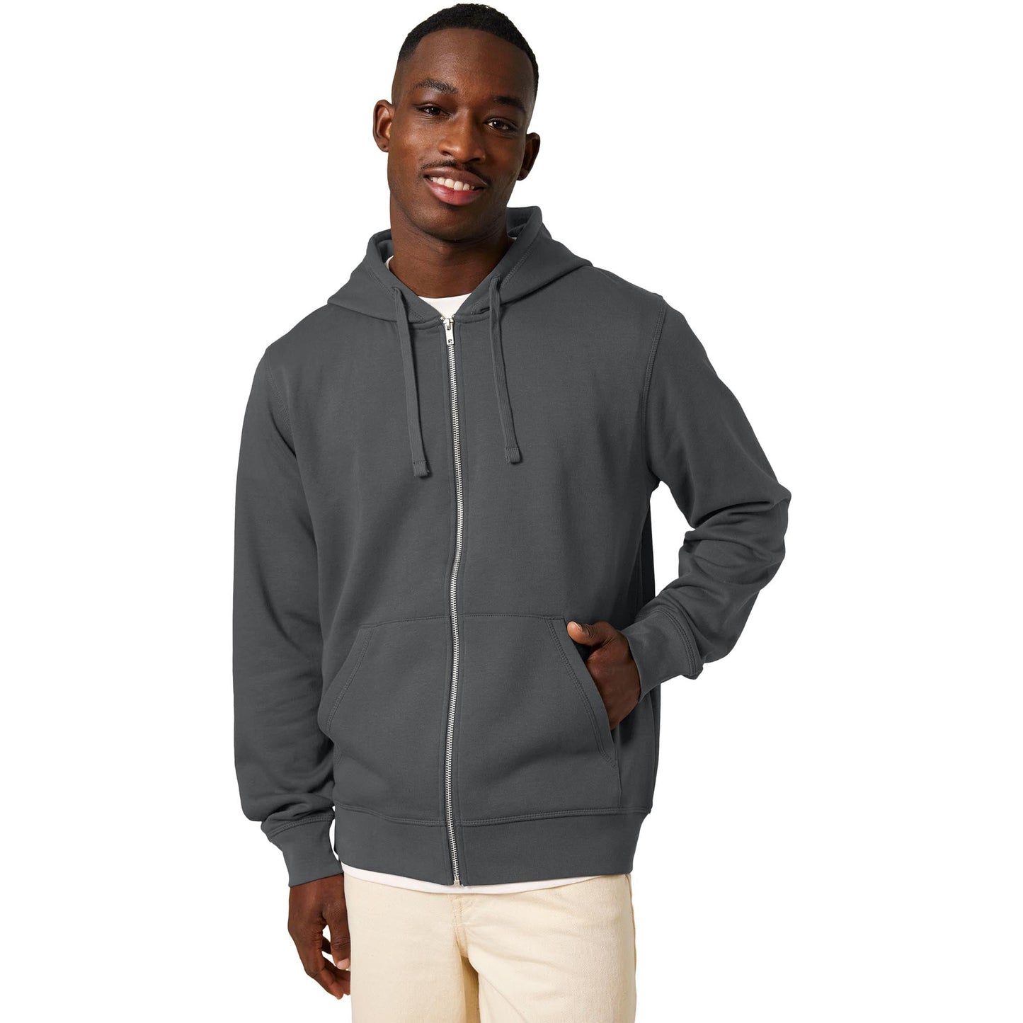Black Zip Hoodie - Stanley/Stella - Eco-Friendly Style