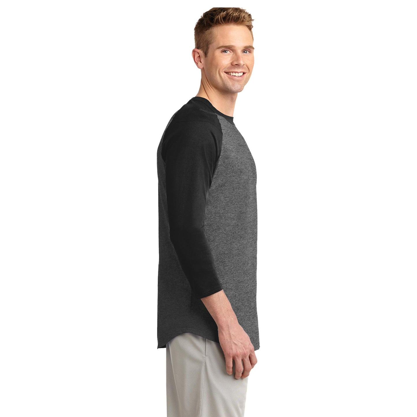 White/Deep Orange Jersey - Sport-Tek - Soft Cotton