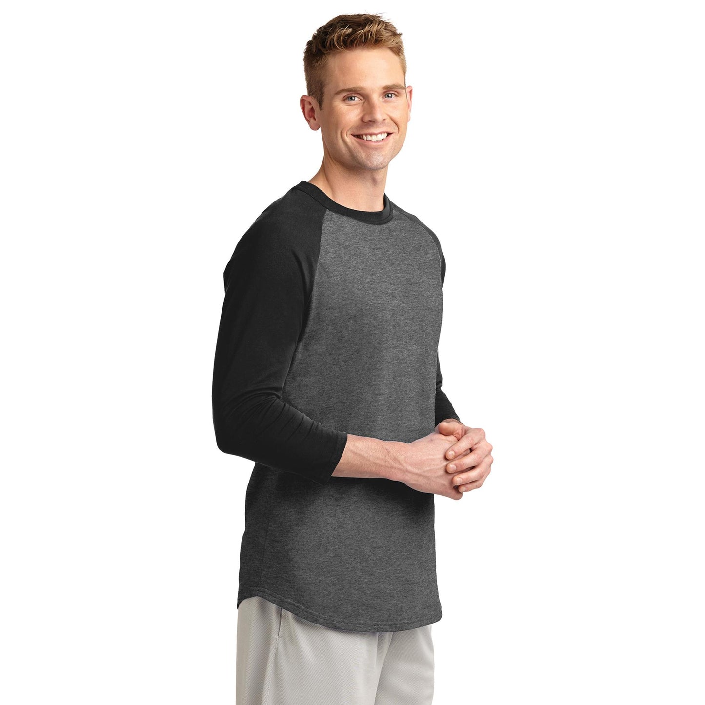 White/Deep Orange Jersey - Sport-Tek - Soft Cotton