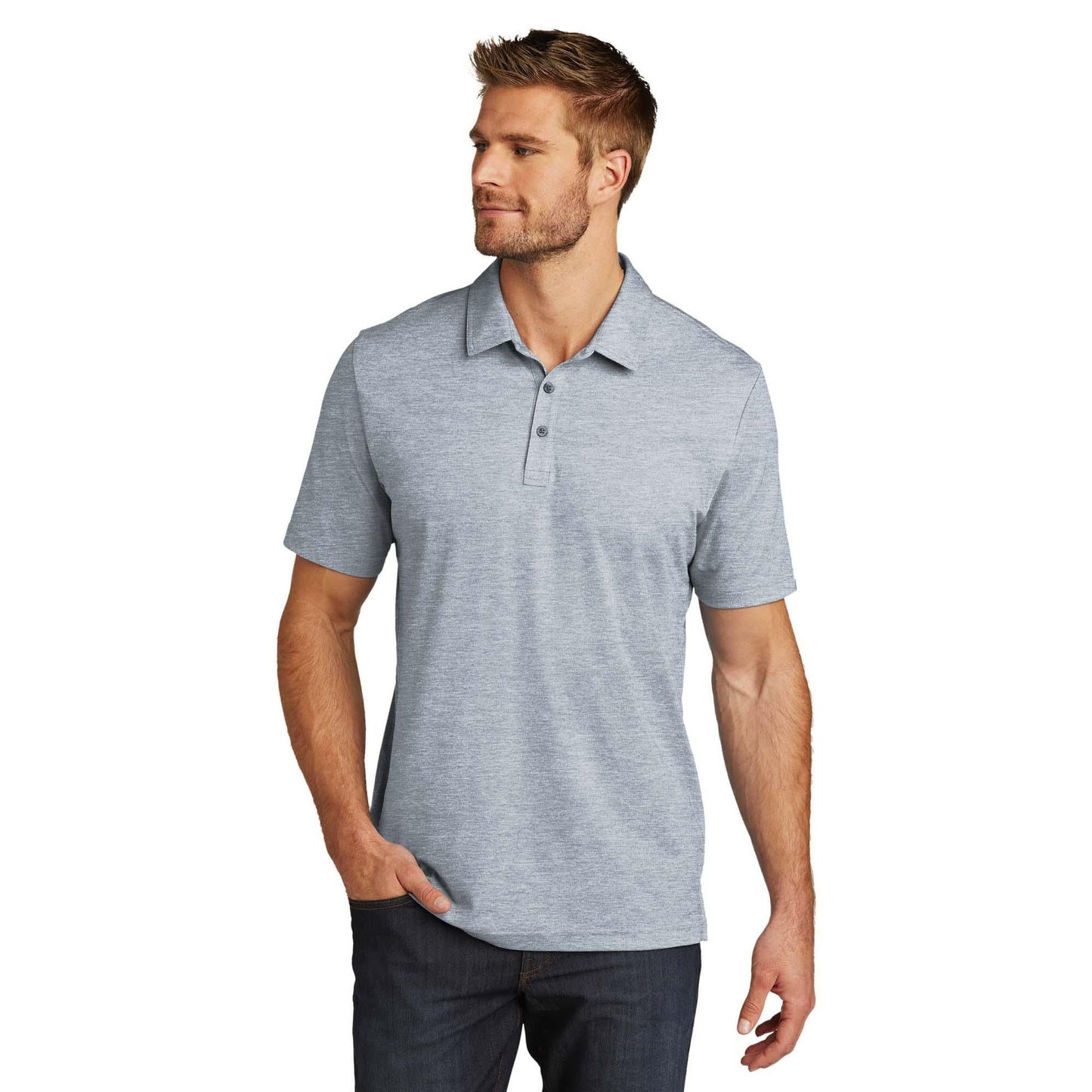Black Heather Polo - TravisMathew - Moisture Wicking