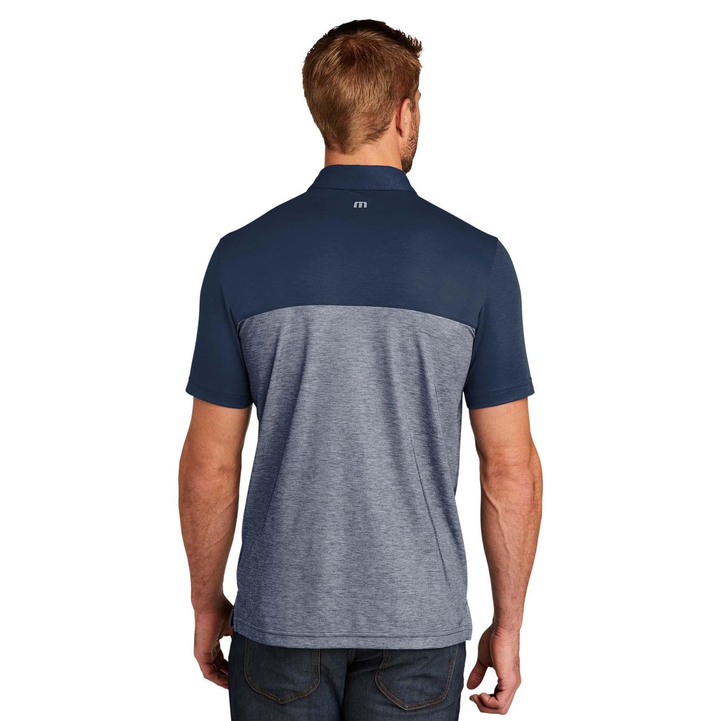 Black Heather Polo Shirt - TravisMathew - Colorblocked Design