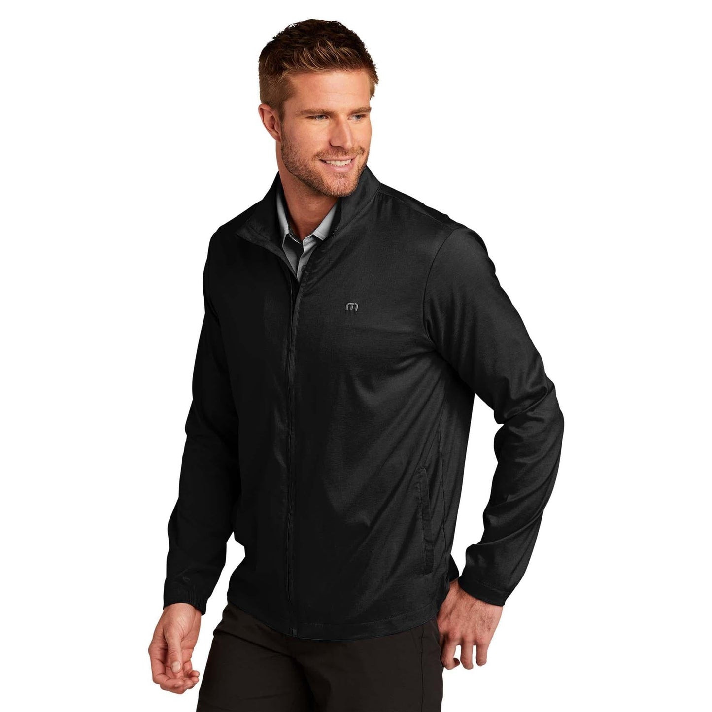 Black Sweatshirts - TravisMathew - Stylish Full-Zip Jacket