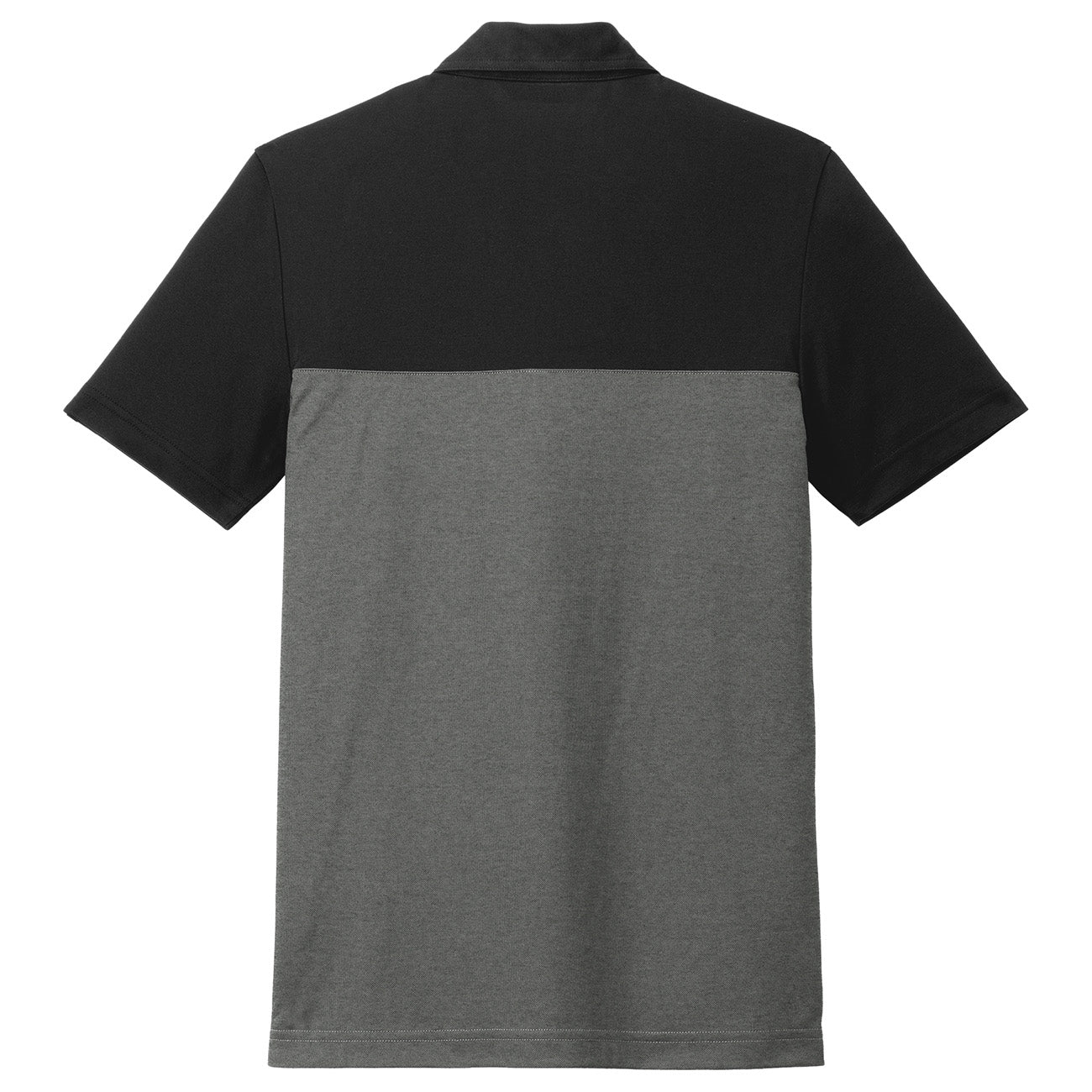 Black/Dark Grey Heather Polo - TravisMathew - Colorblocked