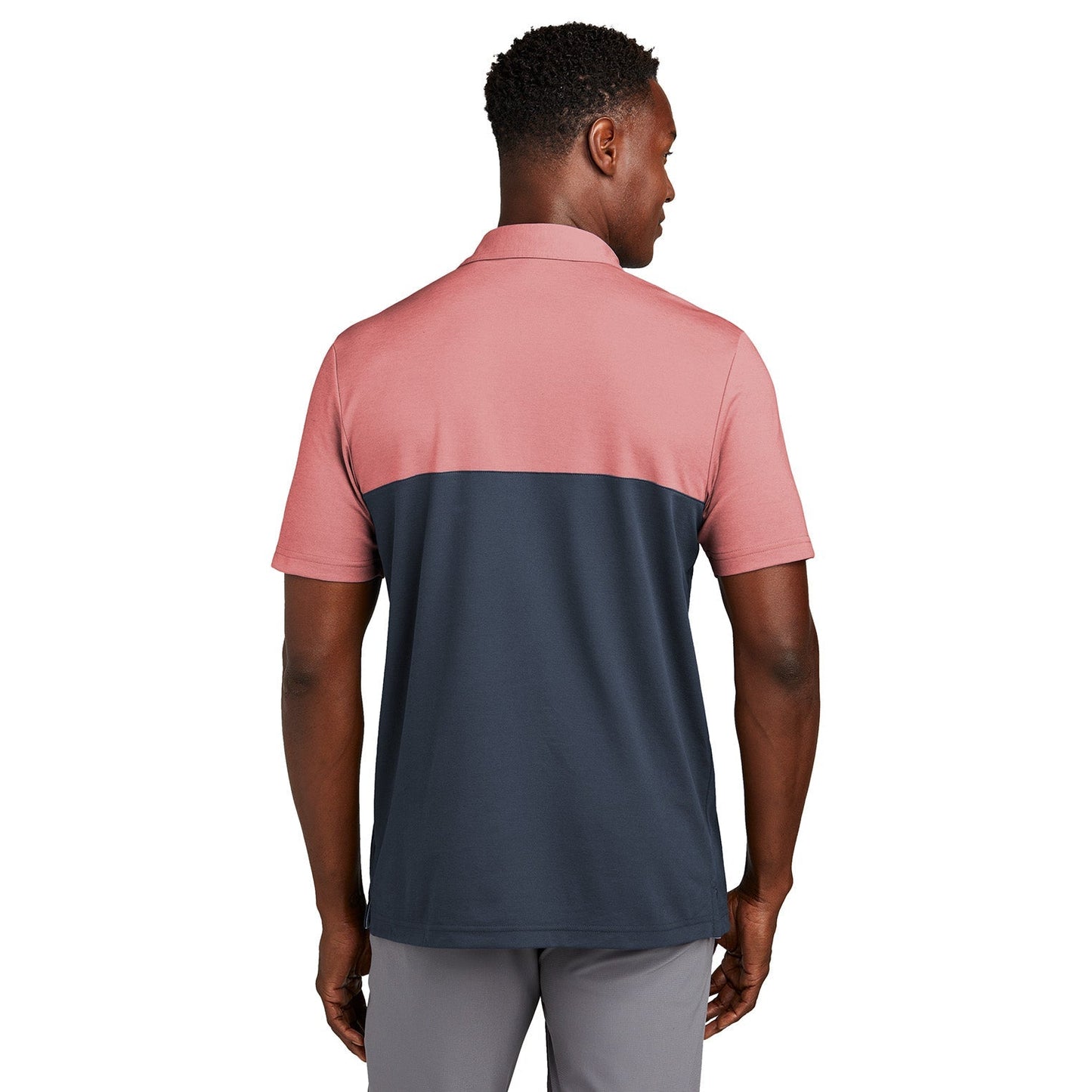 Black/Dark Grey Heather Polo - TravisMathew - Colorblocked