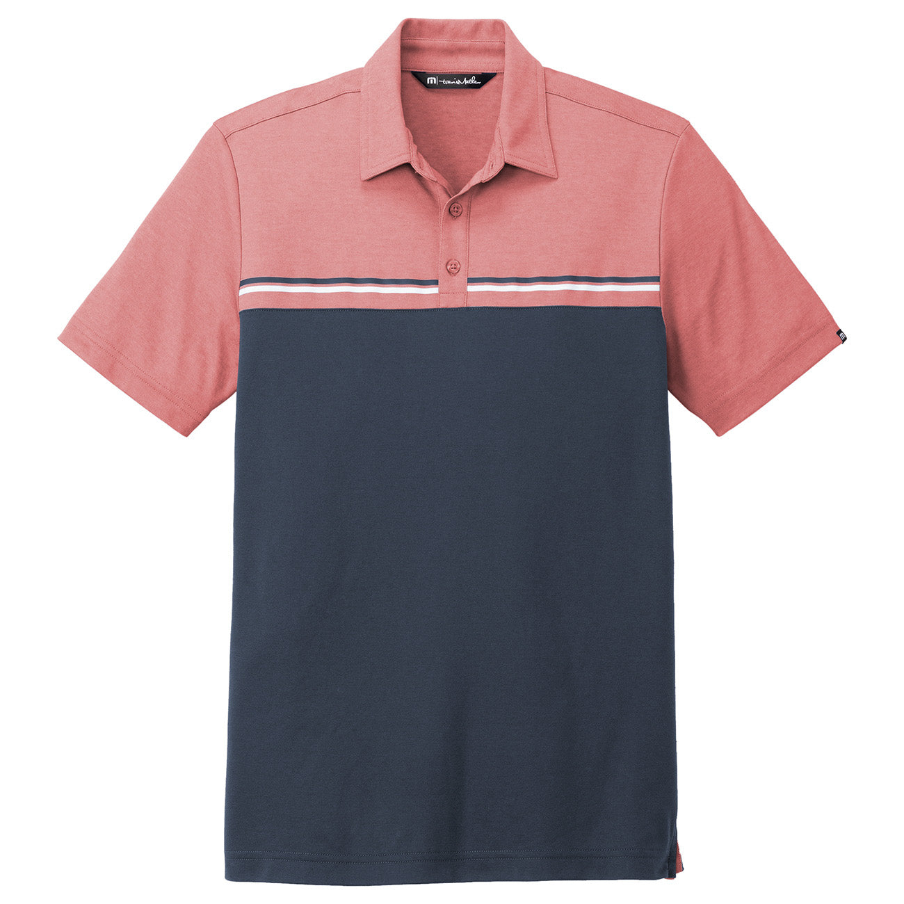 Black/Dark Grey Heather Polo - TravisMathew - Colorblocked