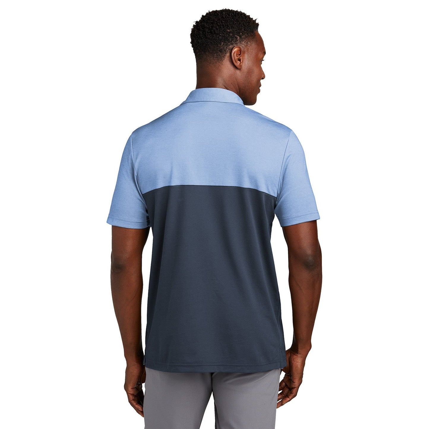 Black/Dark Grey Heather Polo - TravisMathew - Colorblocked