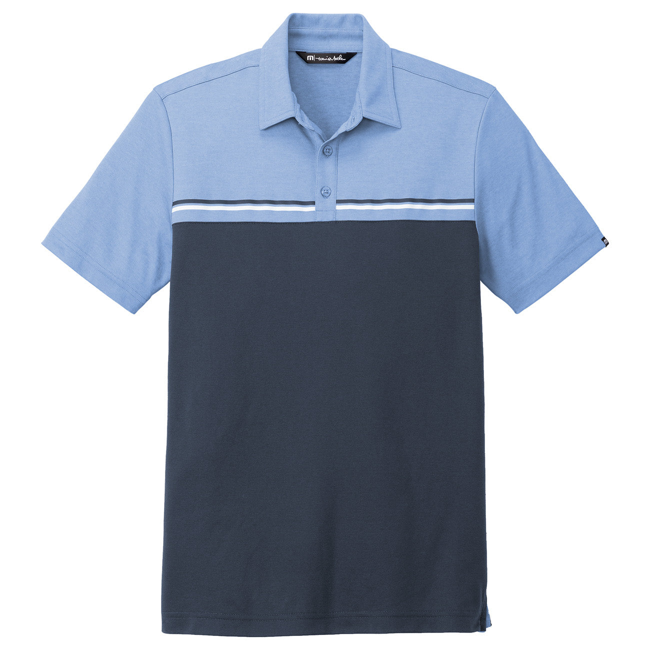 Black/Dark Grey Heather Polo - TravisMathew - Colorblocked