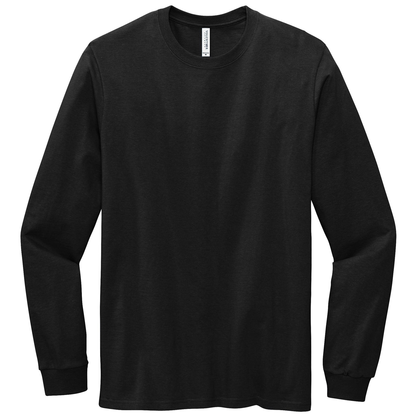 Deep Black T-Shirt - Volunteer Knitwear - Heavyweight Cotton