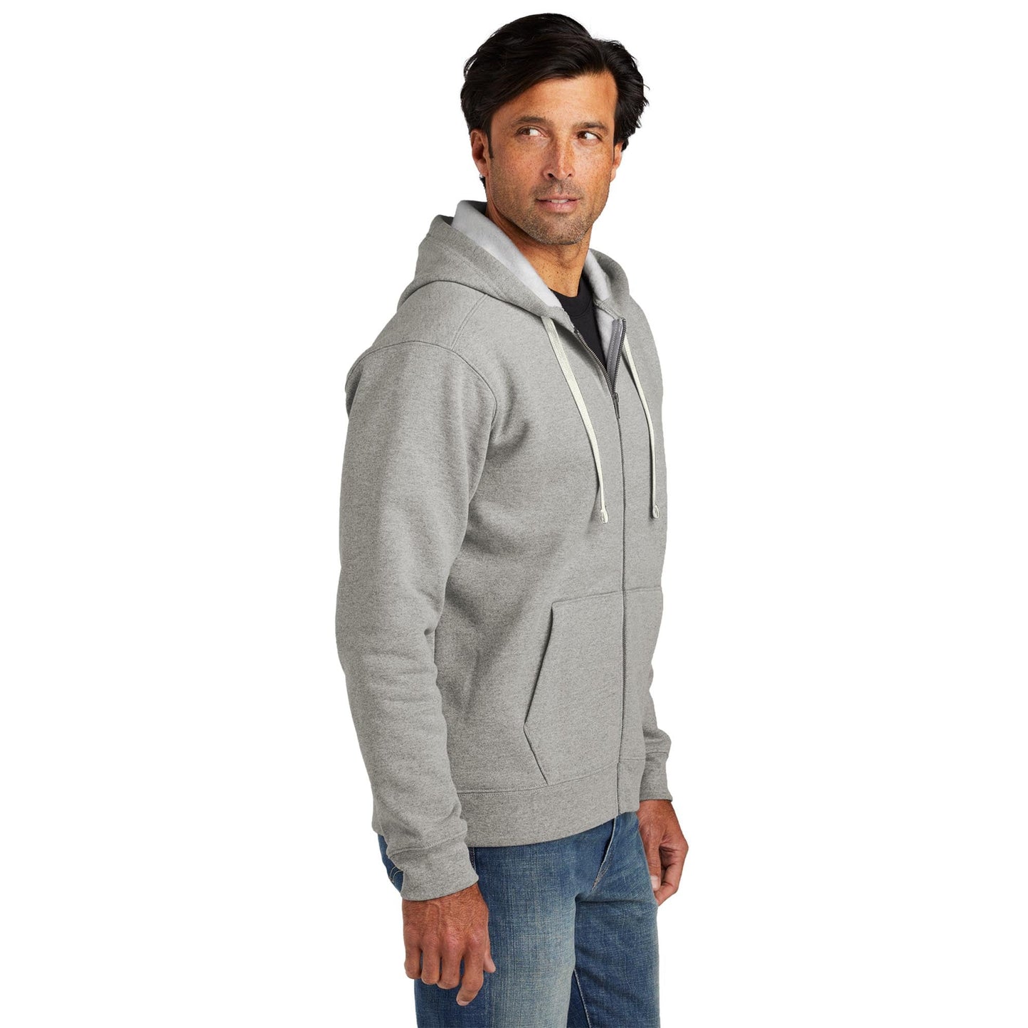Deep Black Hoodie - Volunteer Knitwear - Full-Zip Design