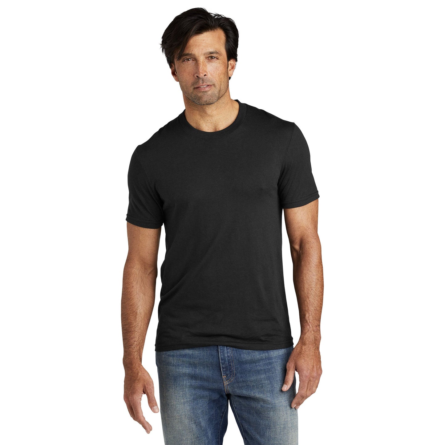 Deep Black Solid T-Shirts - Volunteer Knitwear - Cozy Tee