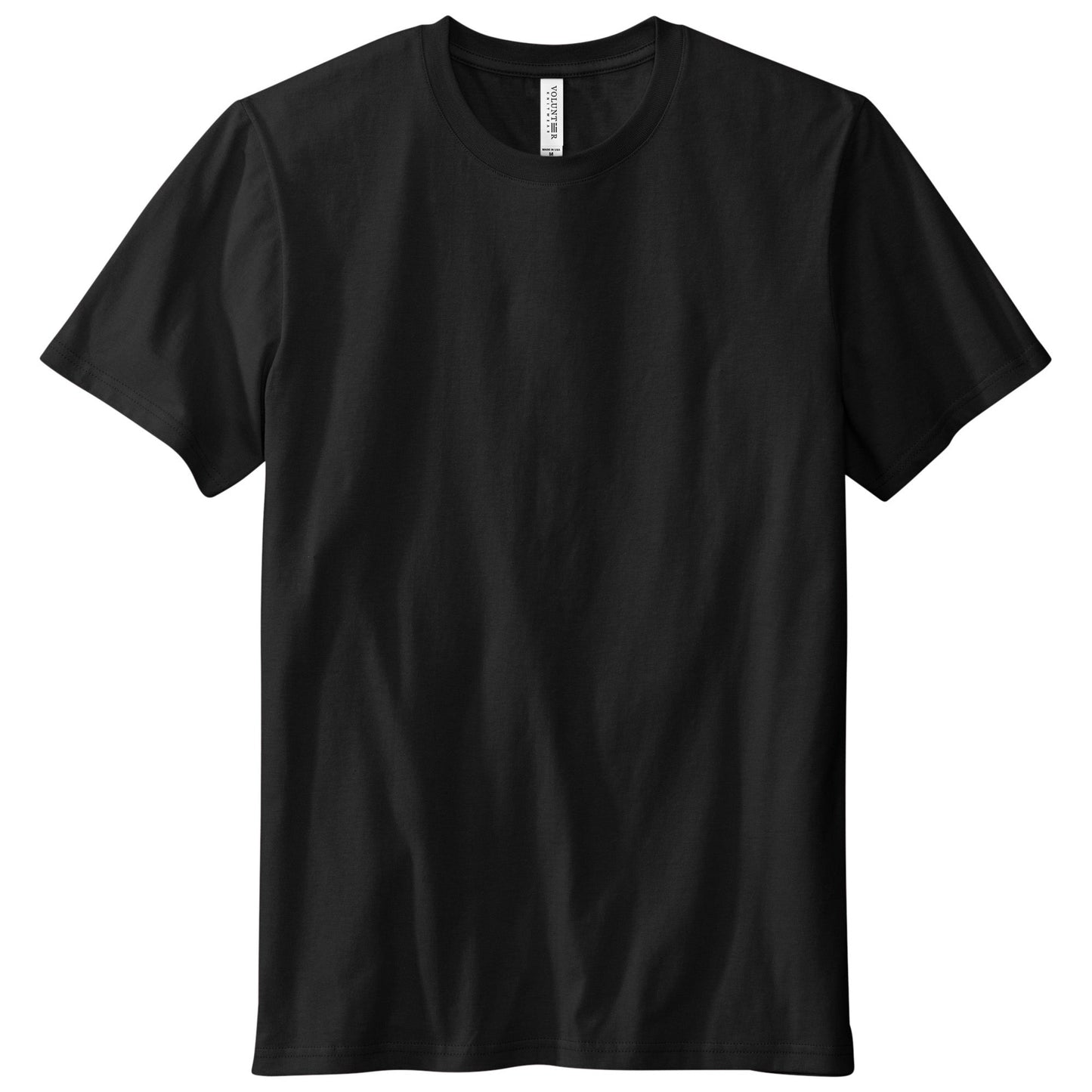 Deep Black T-Shirts - Volunteer Knitwear - Soft Cotton