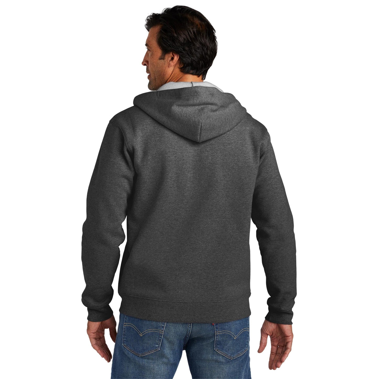 Deep Black Hoodie - Volunteer Knitwear - Full-Zip Design