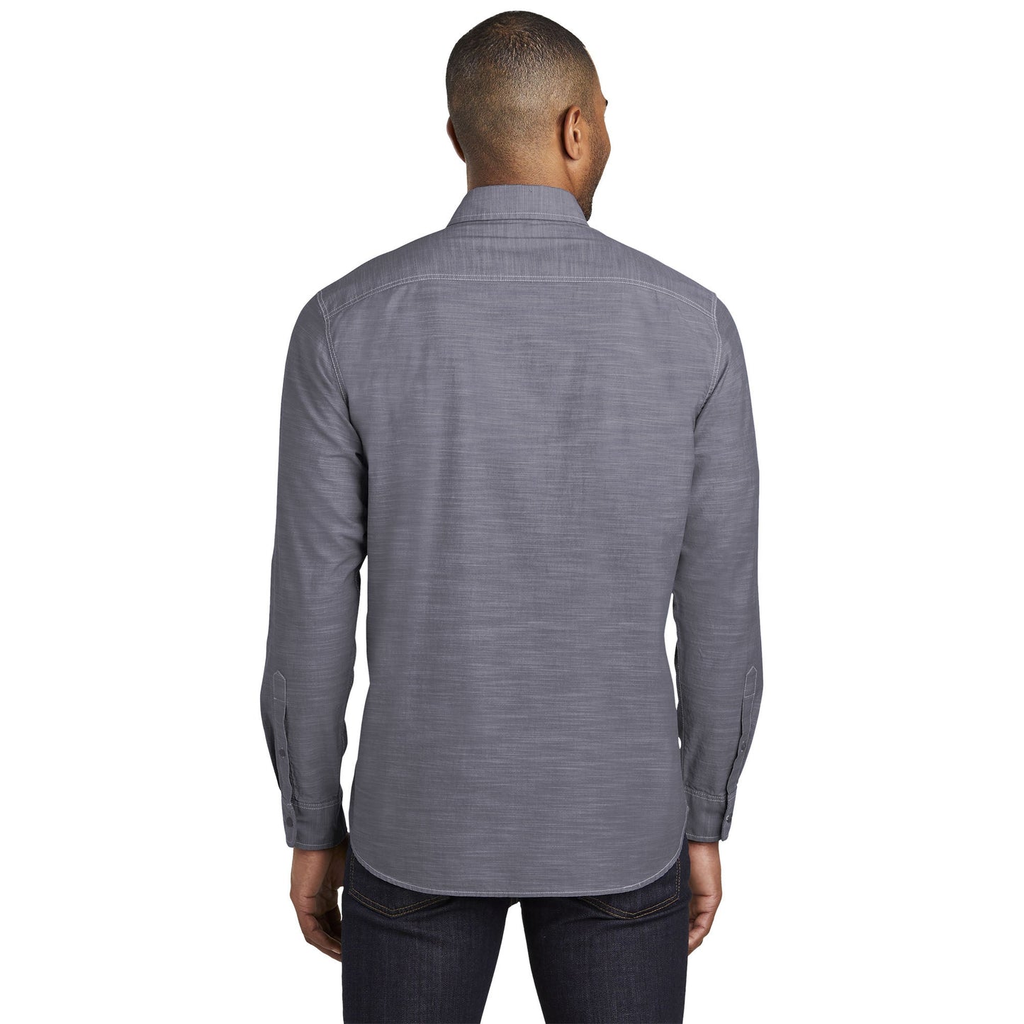 Grey Casual Button Up Shirts - Port Authority - Stylish Fit