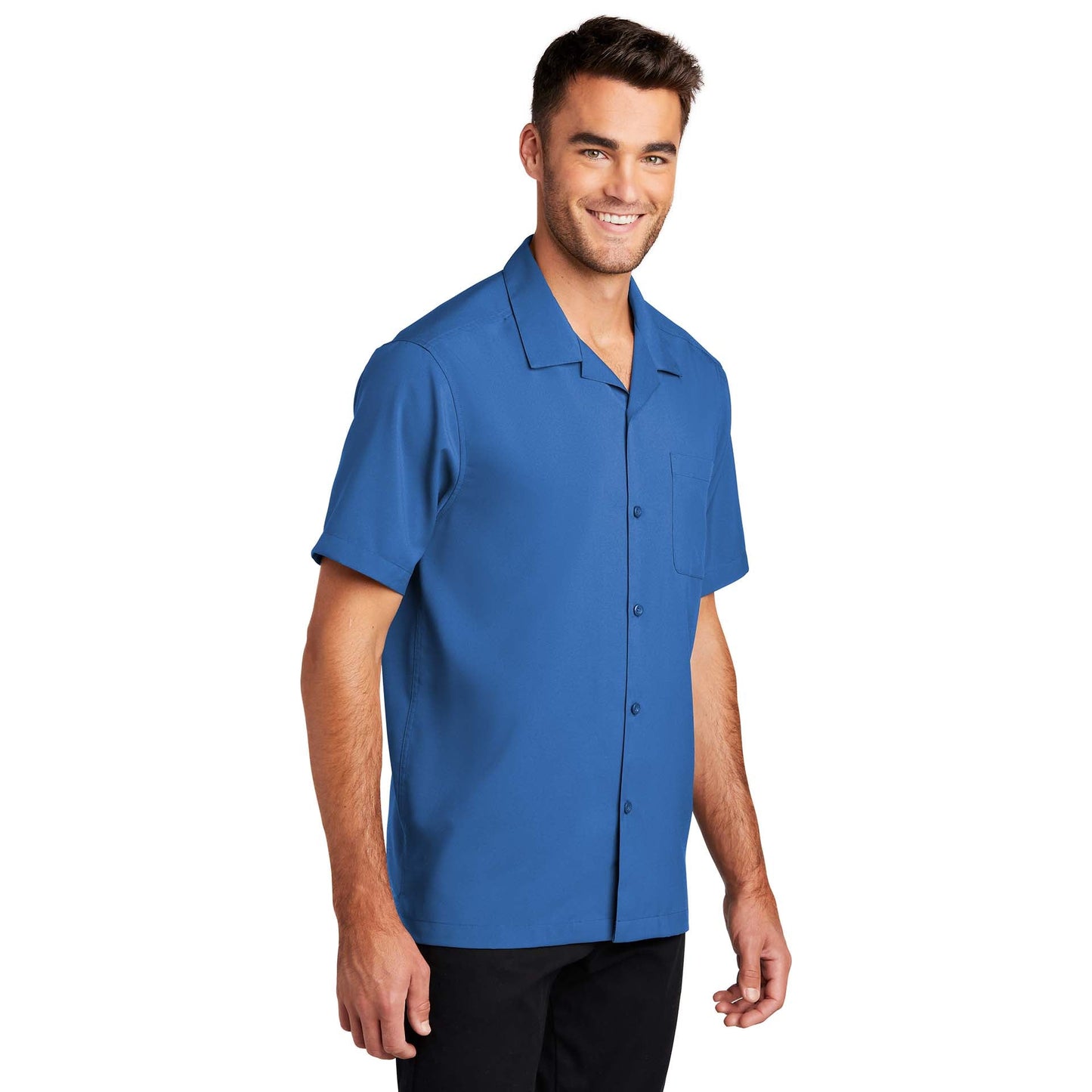 Black Performance Button Up Shirts - Port Authority - Stylish