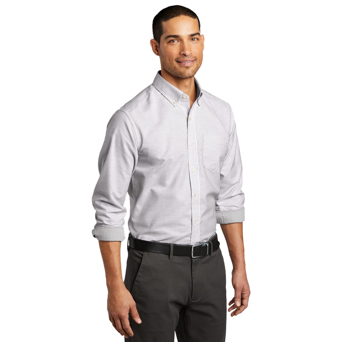 Black/White Button Up Shirts - Port Authority - Stylish Design