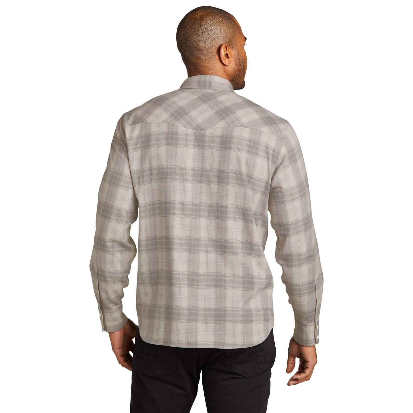 Deep Black Button Up Shirt - Port Authority - Soft Fabric