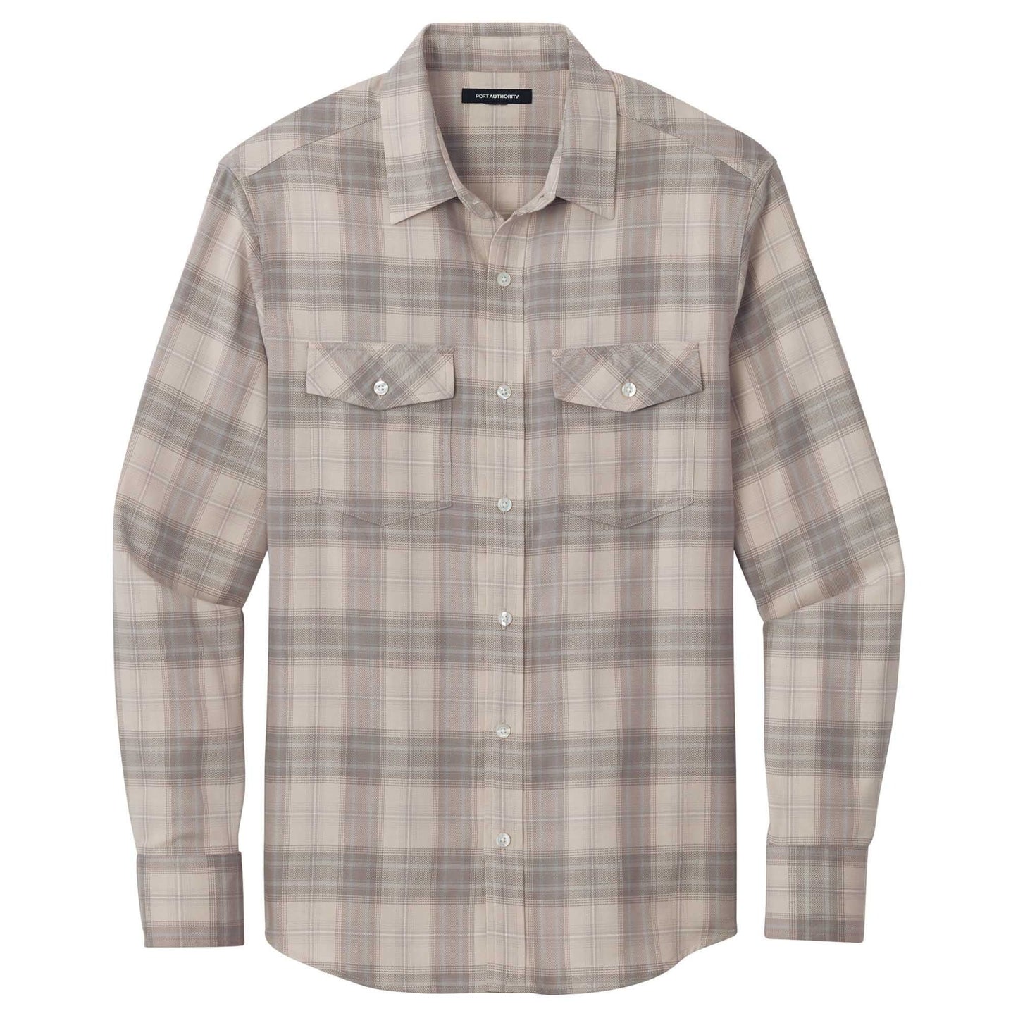 Deep Black Button Up Shirt - Port Authority - Soft Fabric