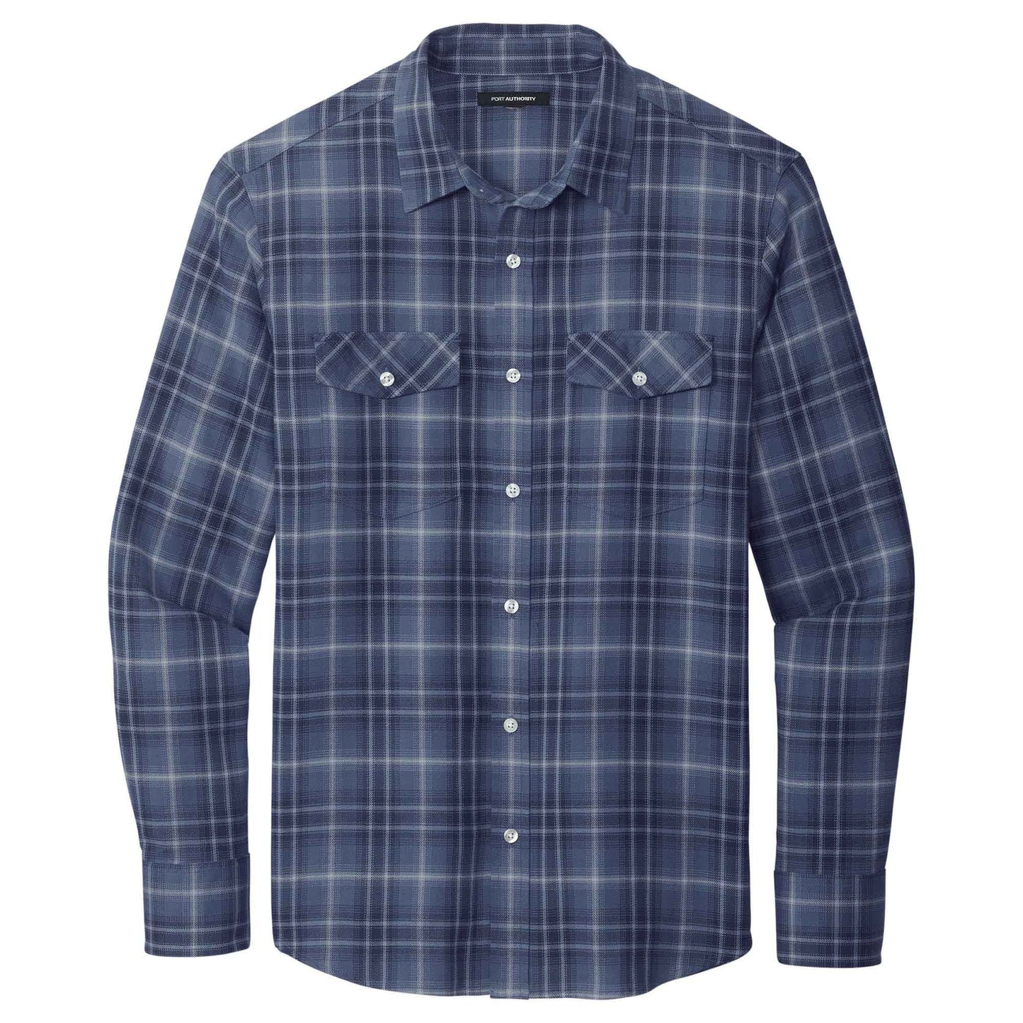 Deep Black Button Up Shirt - Port Authority - Soft Fabric
