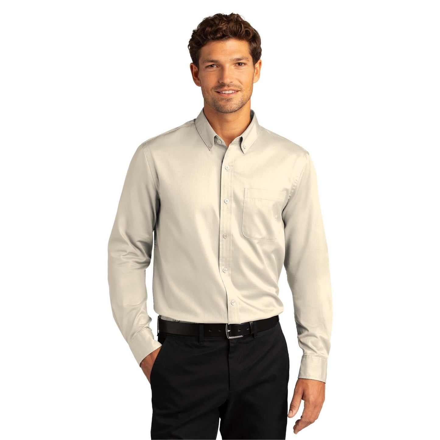 Burgundy Button Up Shirt - Port Authority - Easy Care