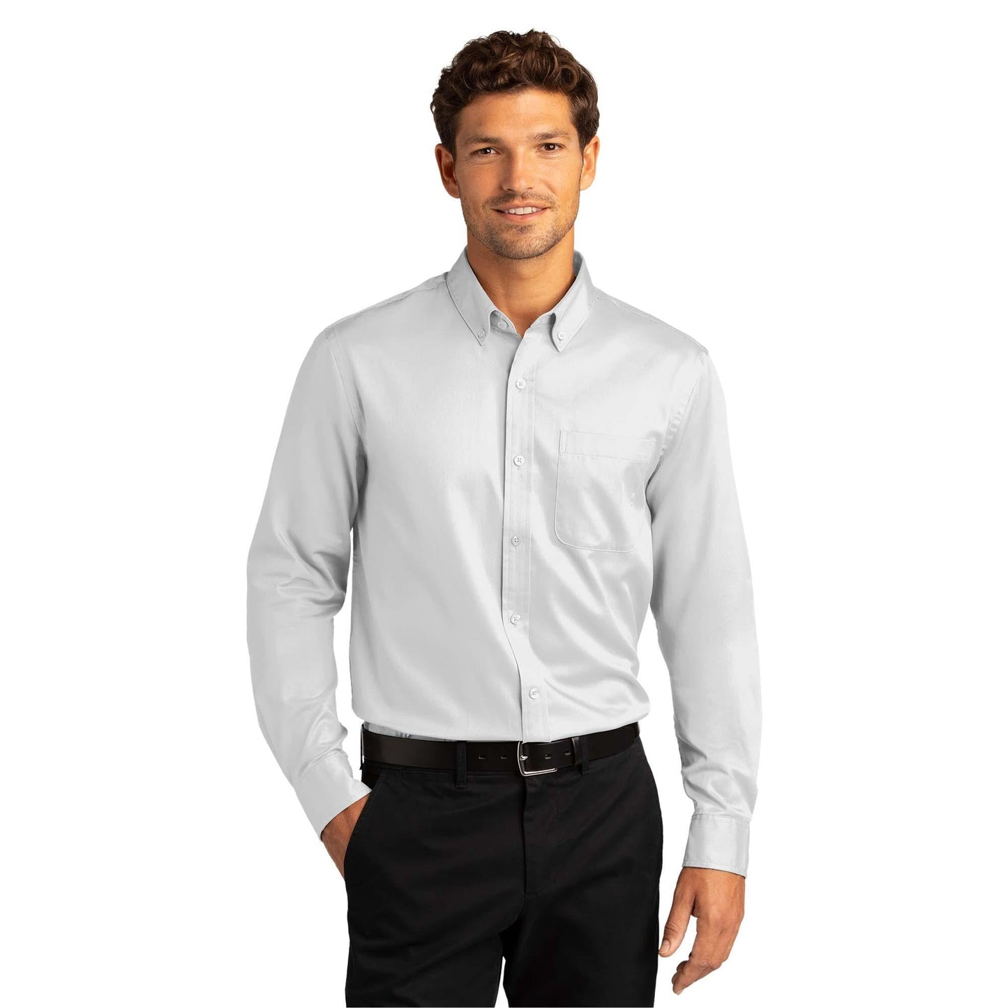 Burgundy Button Up Shirt - Port Authority - Easy Care