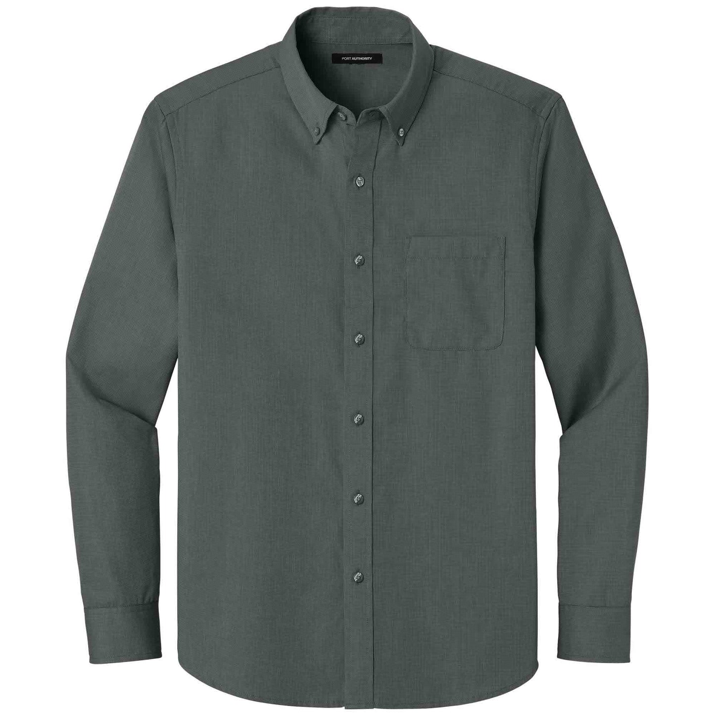 Deep Black Button Up Shirt - Port Authority - Easy Care