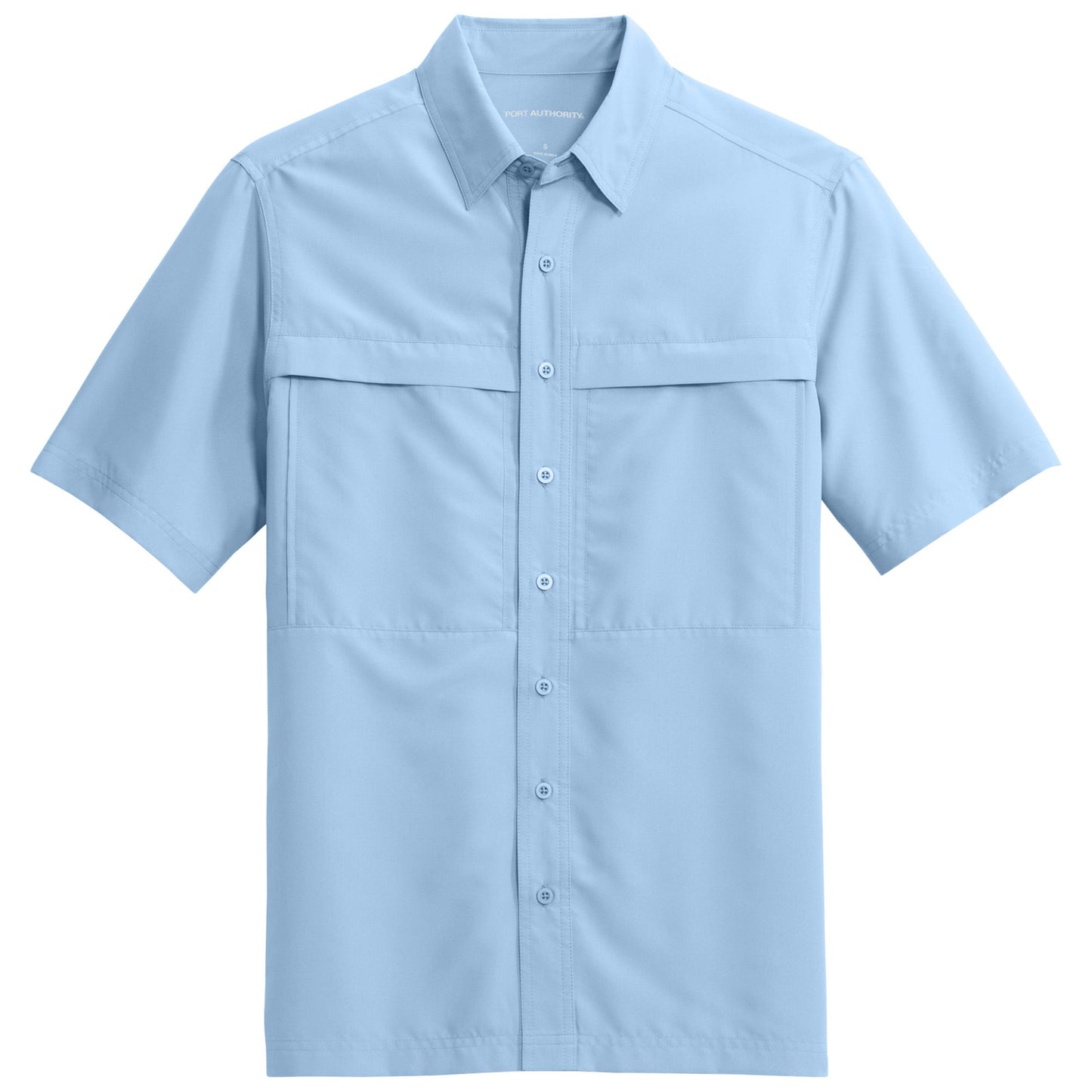 Deep Black Button Up Shirt - Port Authority - Lightweight