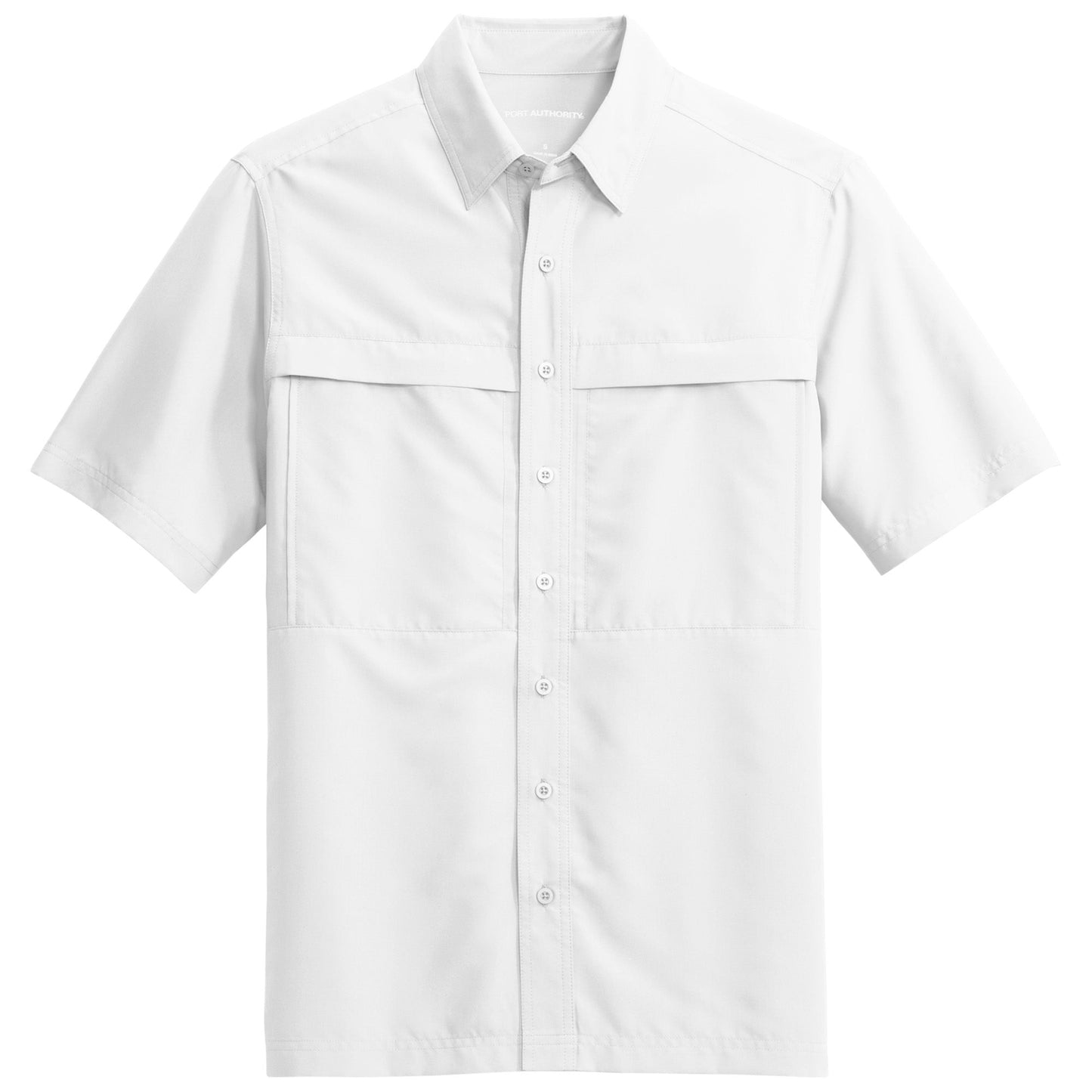 Deep Black Button Up Shirt - Port Authority - Lightweight