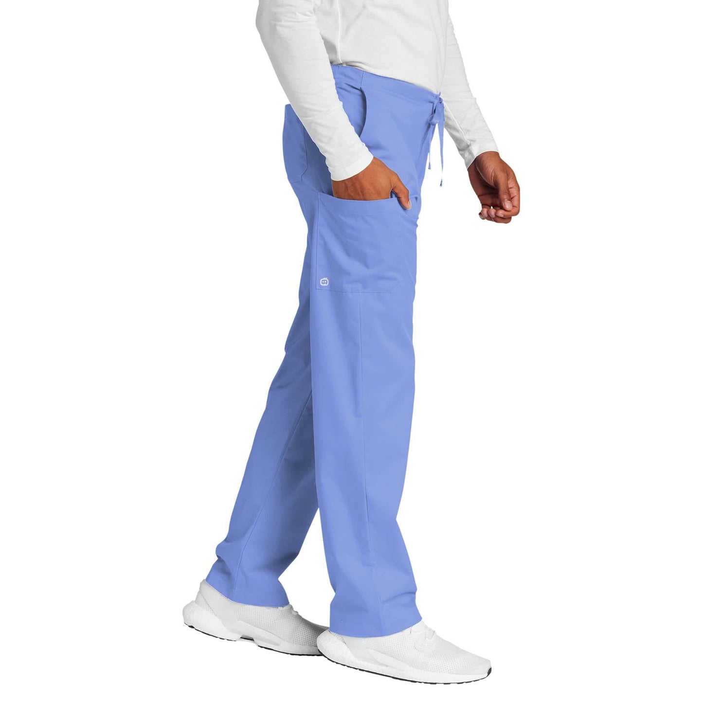 Black Scrub Pants - WonderWink - Comfortable Cargo Design