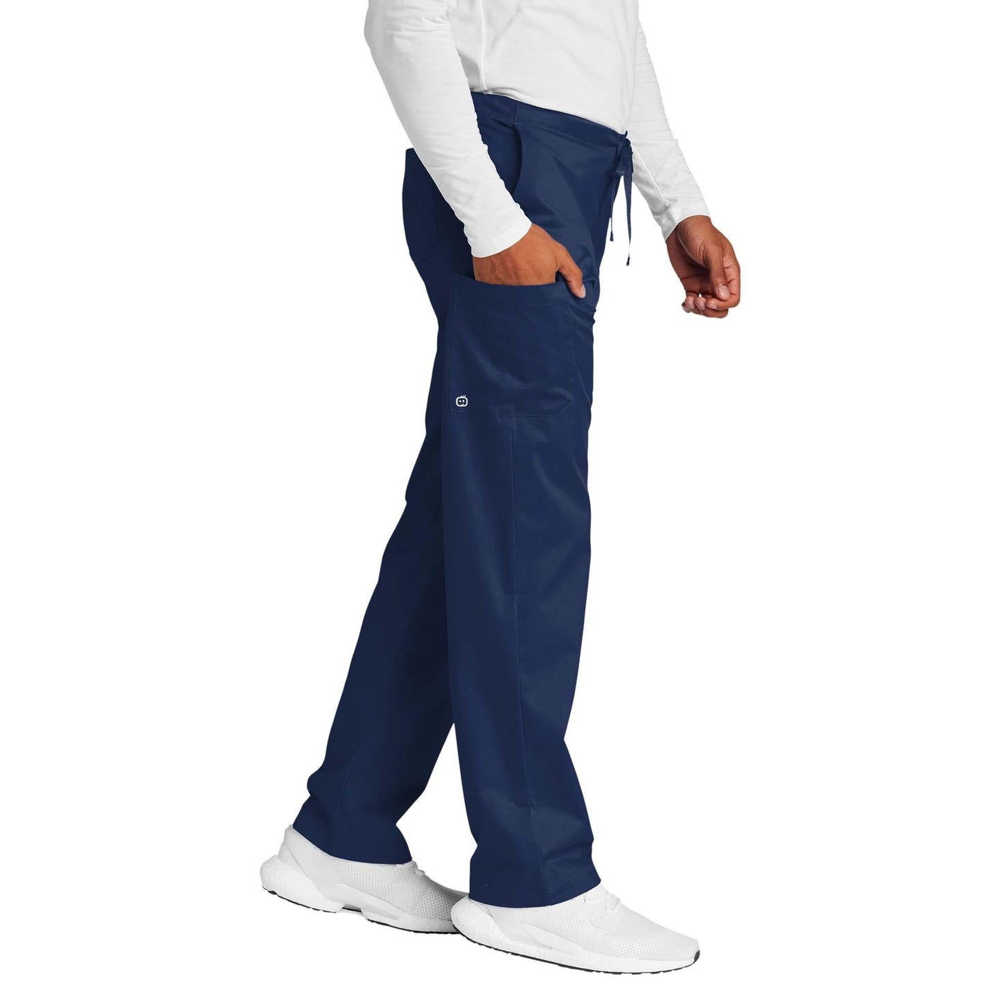 Black Scrub Pants - WonderWink - Comfortable Cargo Design