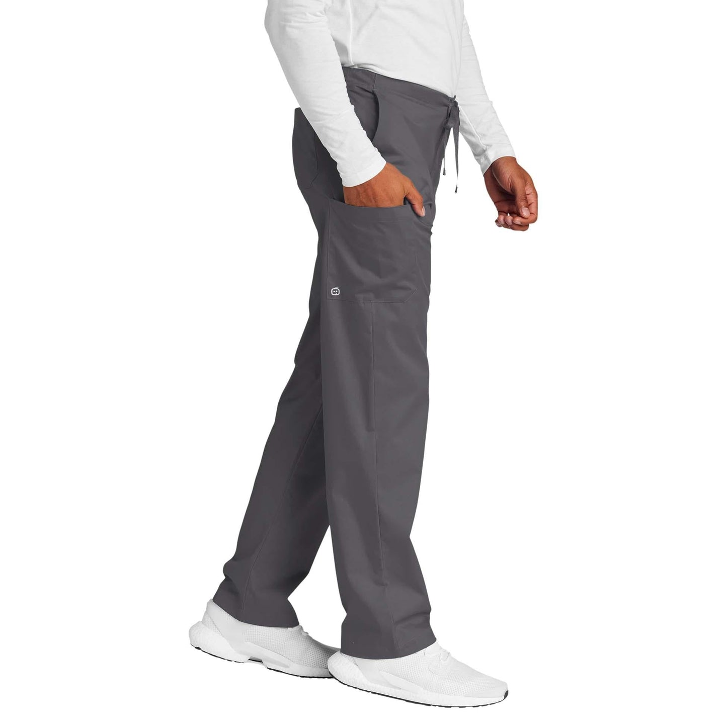 Black Scrub Pants - WonderWink - Comfortable Cargo Design