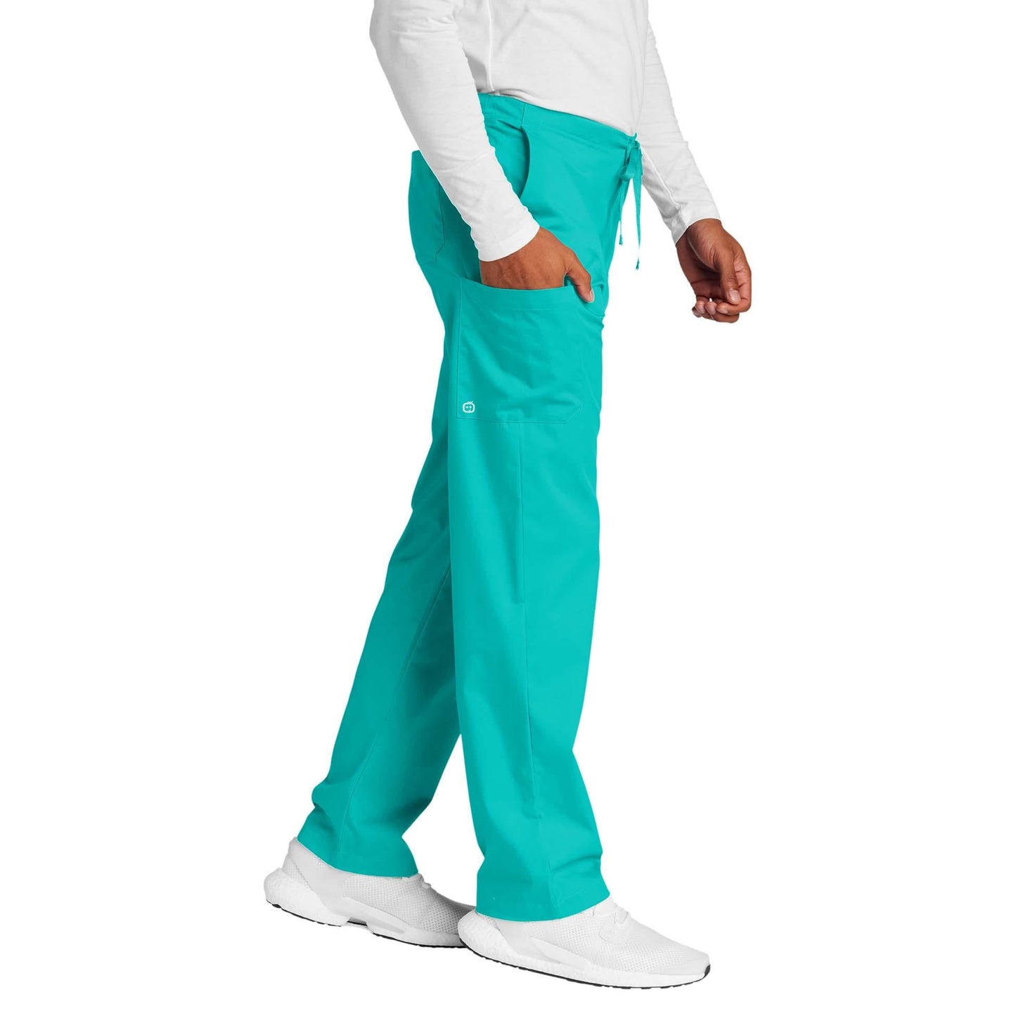 Black Scrub Pants - WonderWink - Comfortable Cargo Design