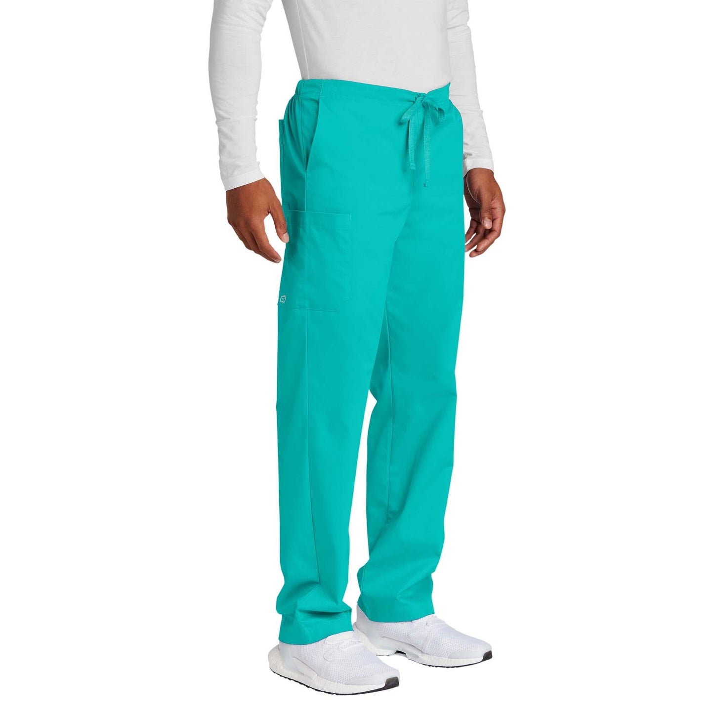 Black Scrub Pants - WonderWink - Comfortable Cargo Design