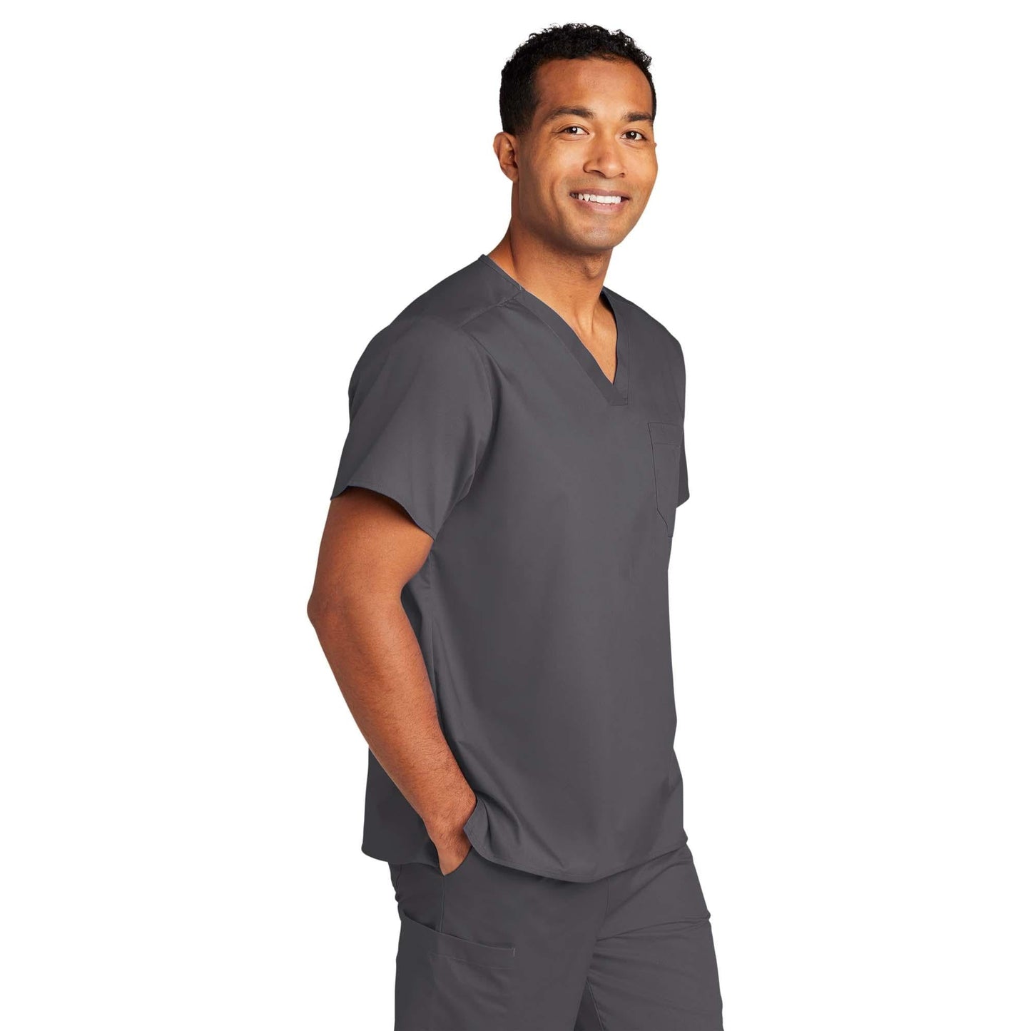 Black Scrub Tops - WonderWink - Comfortable V-Neck