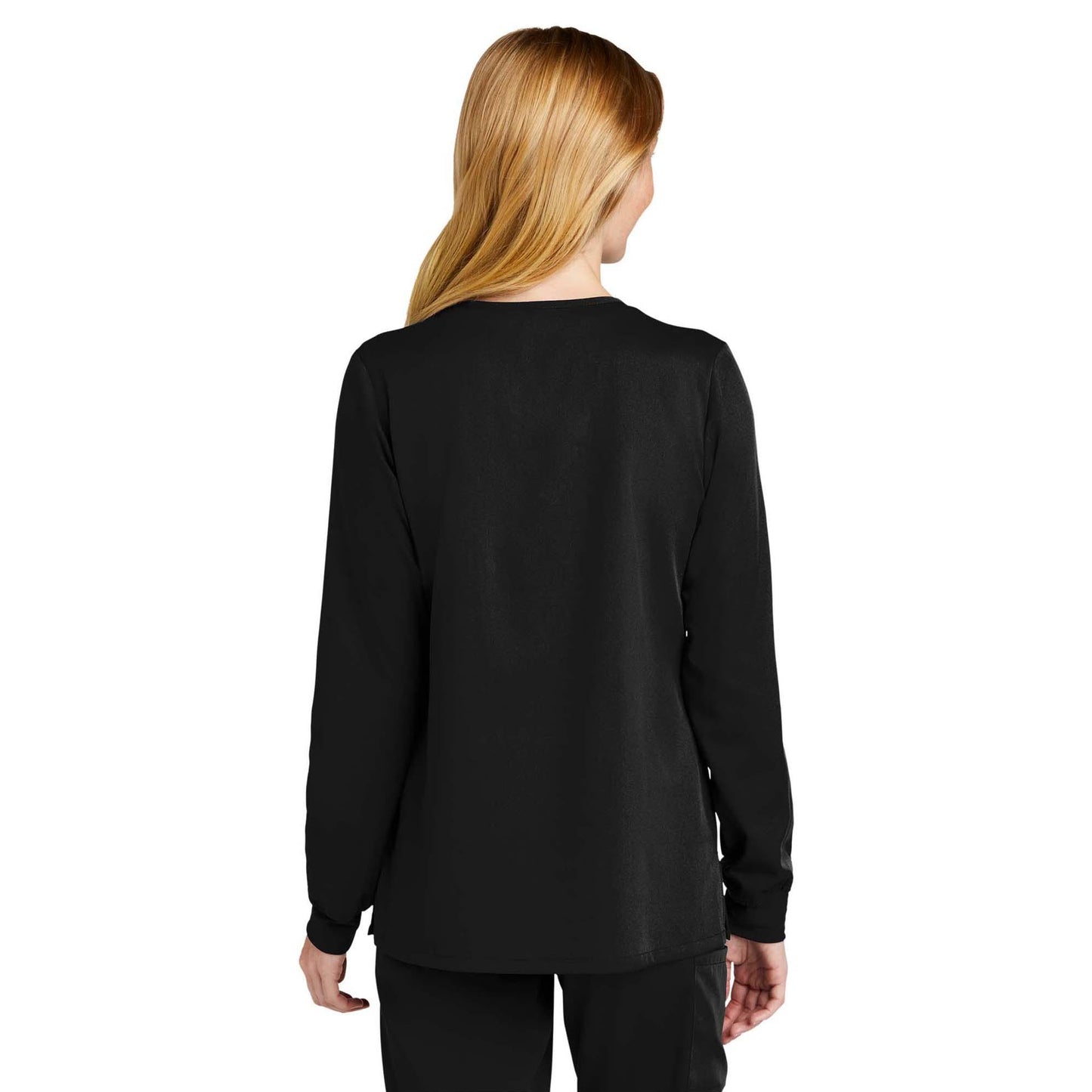 Black Scrub Jacket - WonderWink - Modern Fit