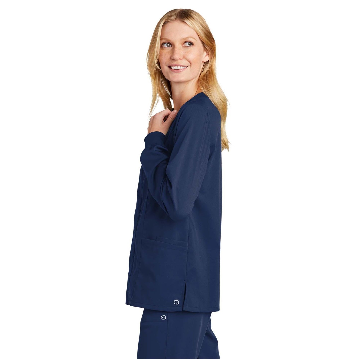 Black Scrub Jacket - WonderWink - Modern Fit
