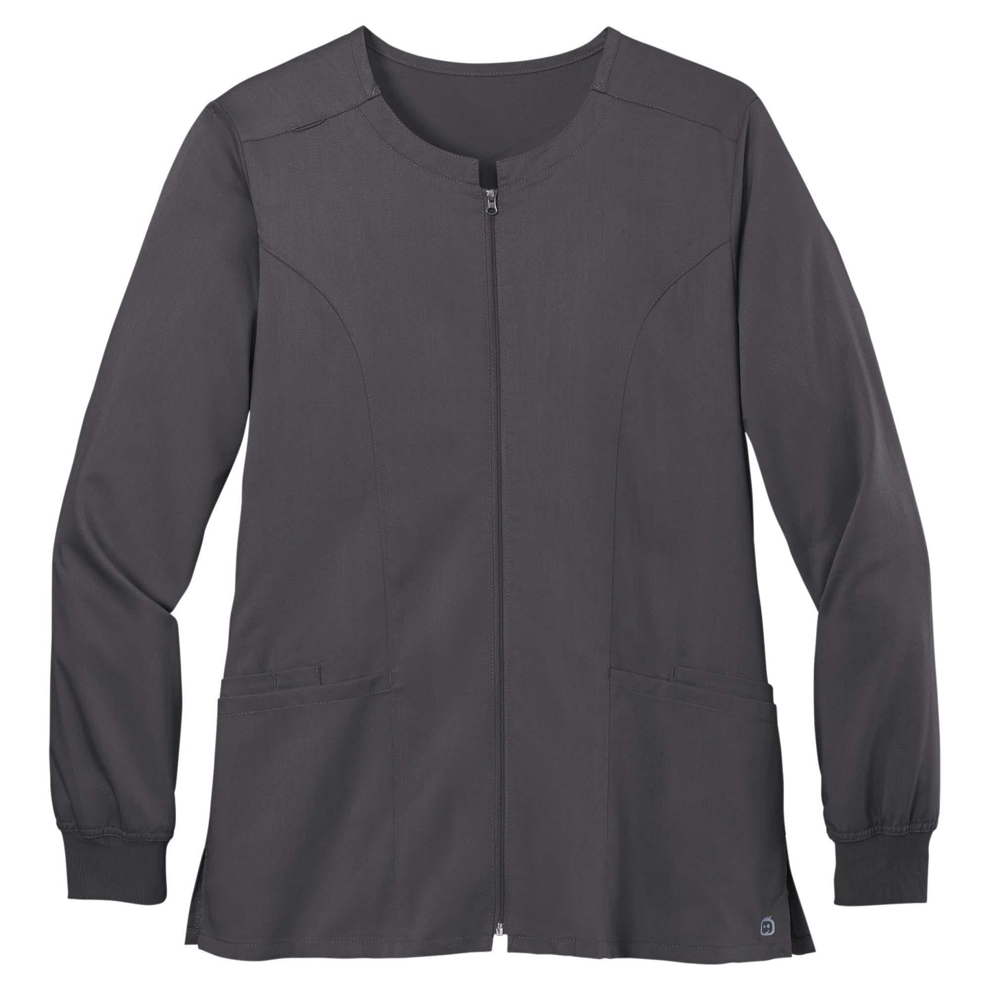Black Scrub Jacket - WonderWink - Modern Fit