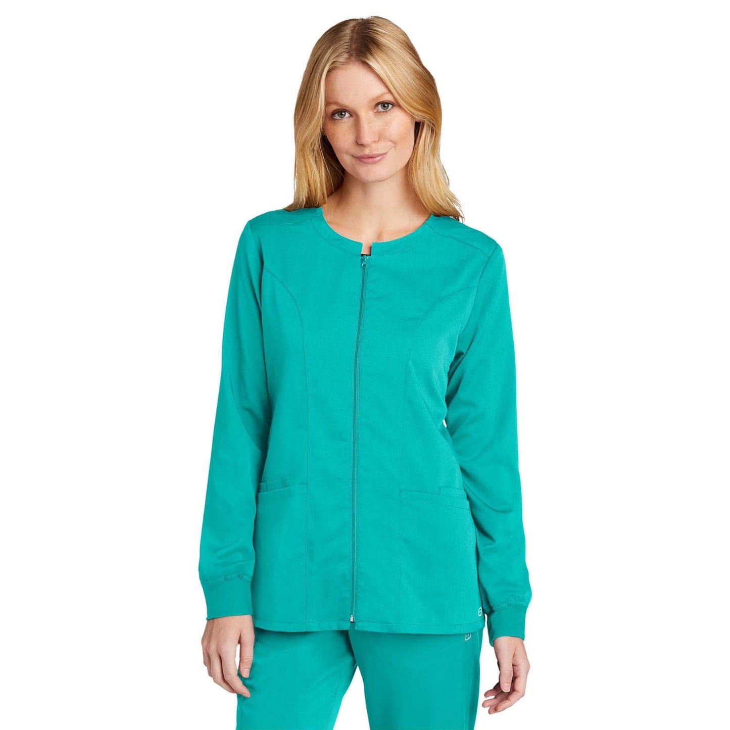 Black Scrub Jacket - WonderWink - Modern Fit