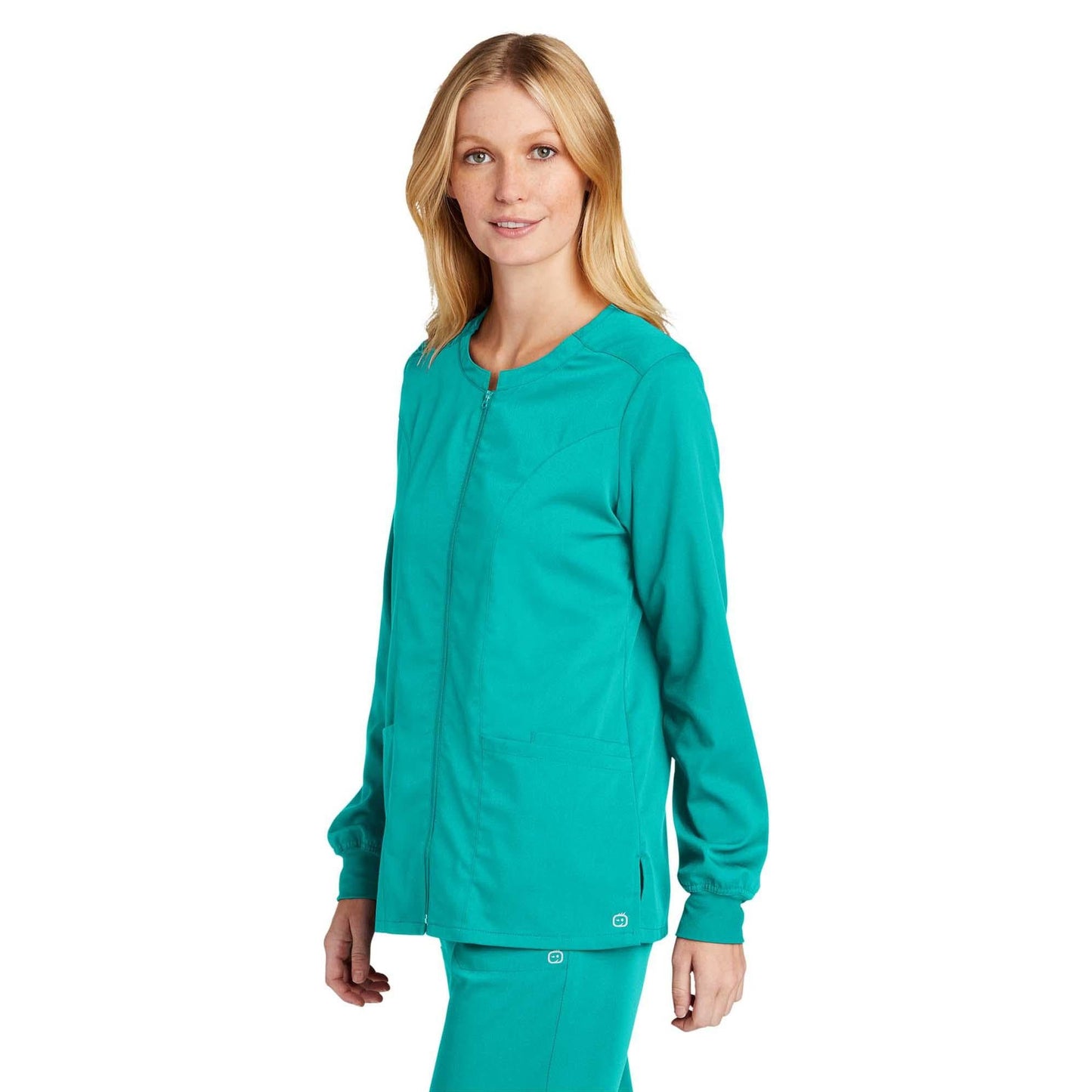 Black Scrub Jacket - WonderWink - Modern Fit